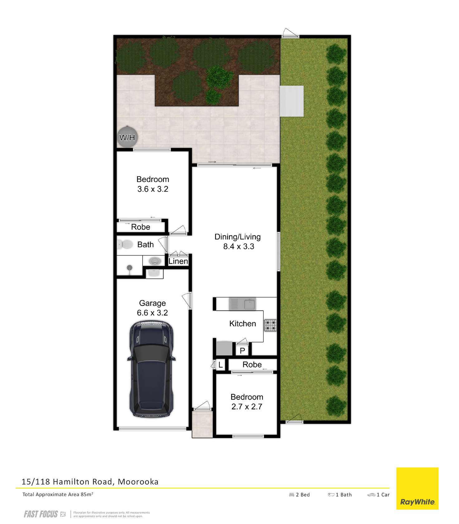 Floorplan of Homely townhouse listing, 15/118 Hamilton Road, Moorooka QLD 4105