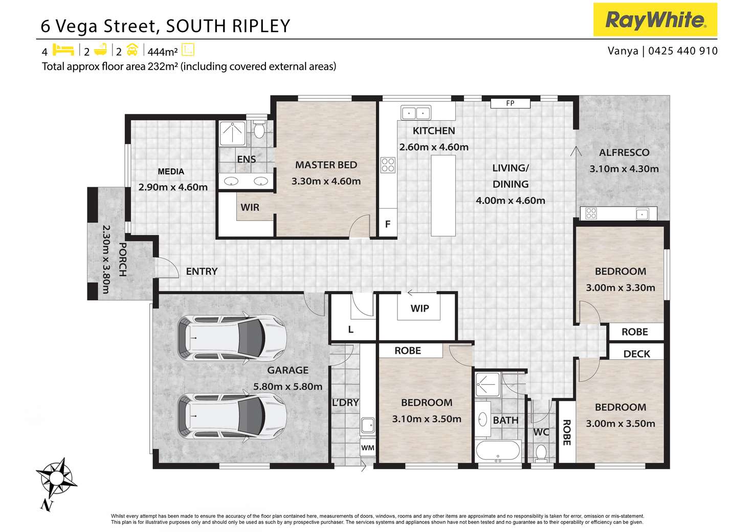 Floorplan of Homely house listing, 6 Vega Street, South Ripley QLD 4306