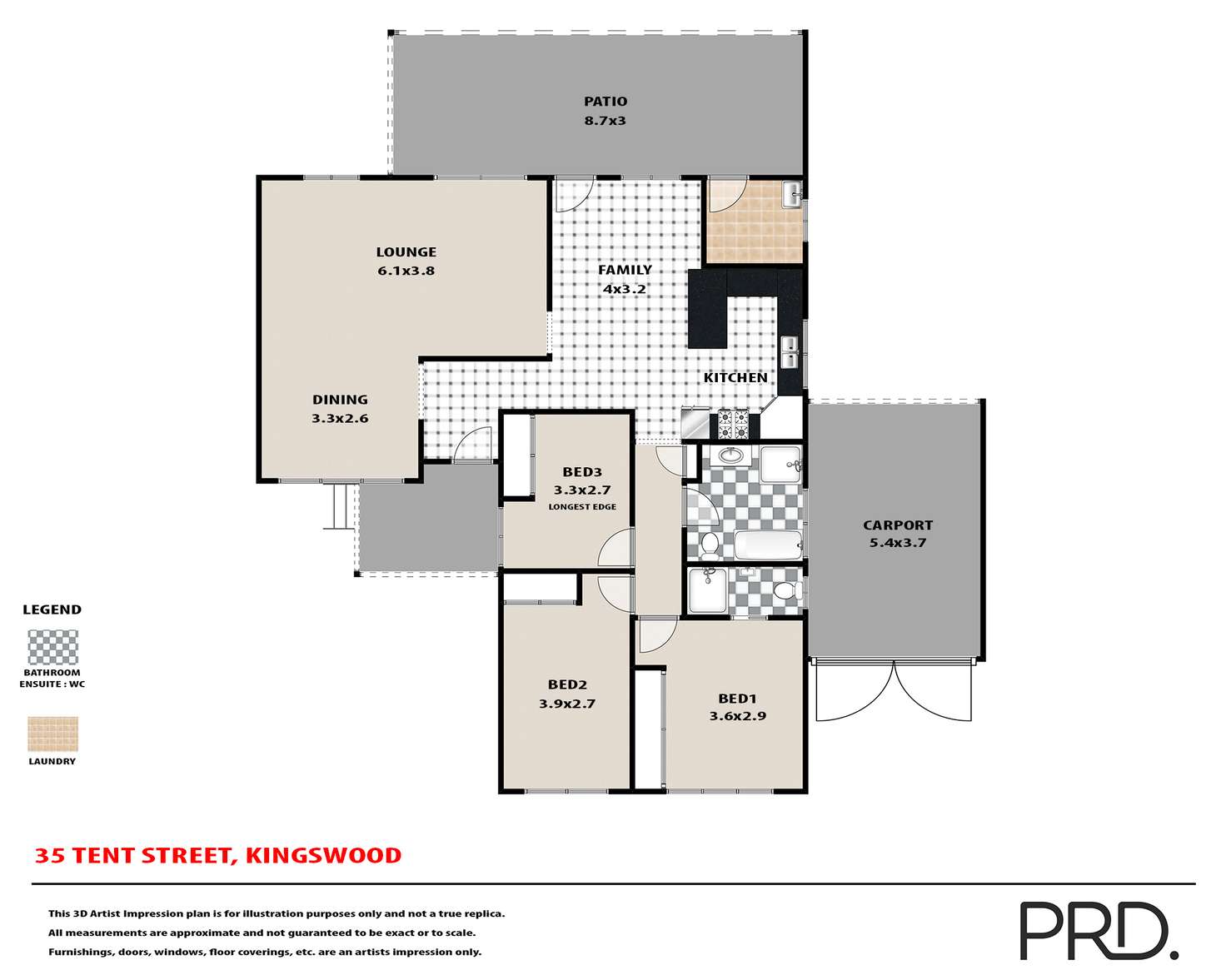 Floorplan of Homely house listing, 35 Tent Street, Kingswood NSW 2747