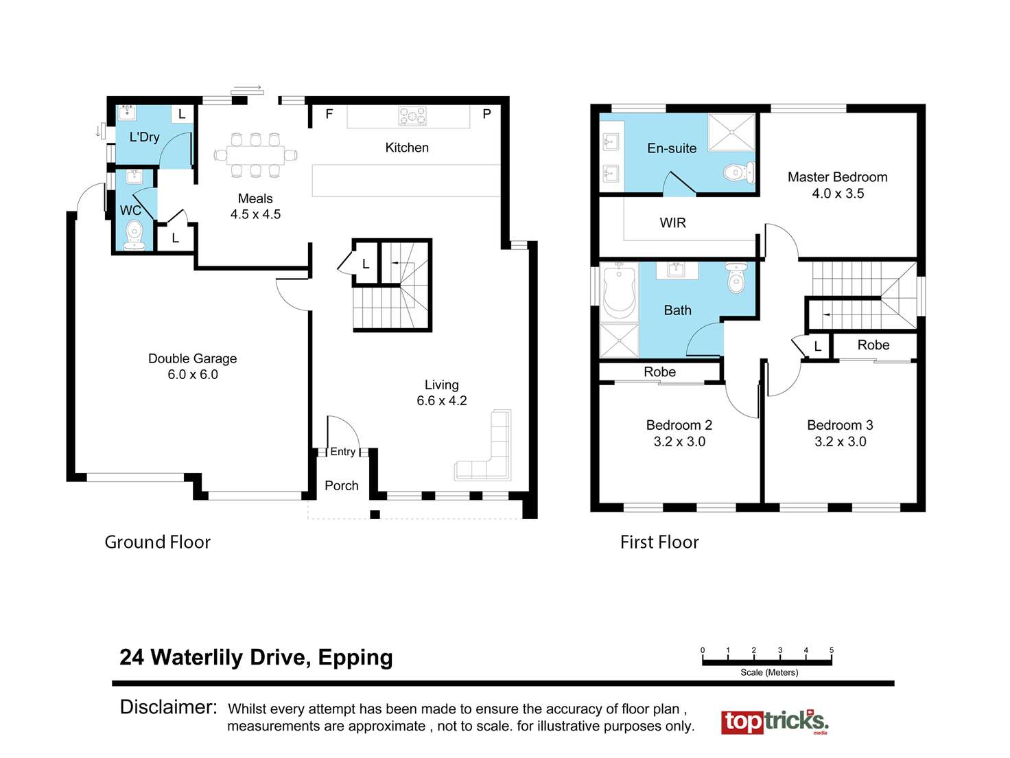 Floorplan of Homely house listing, 24 Waterlily Drive, Epping VIC 3076