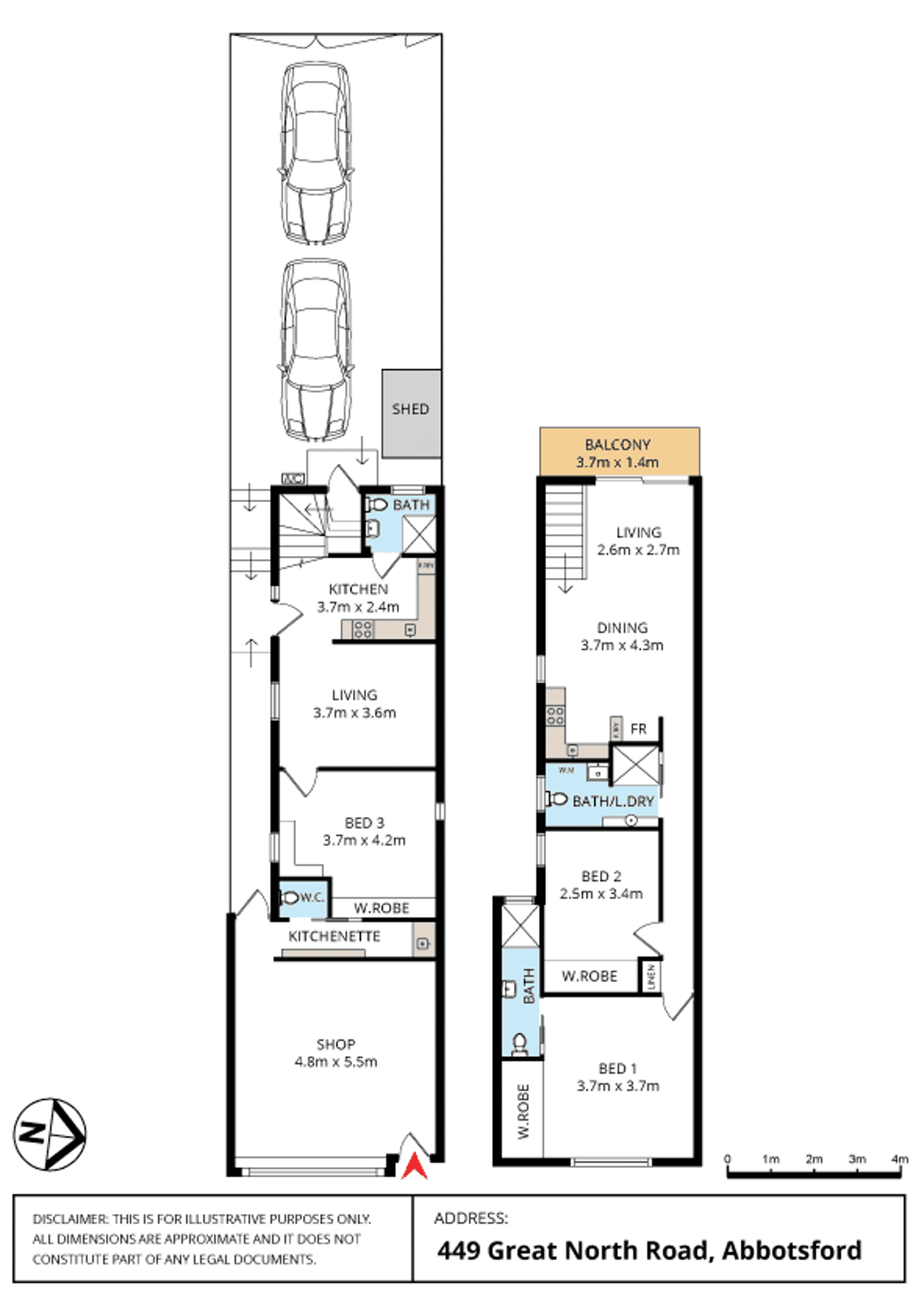 Floorplan of Homely house listing, 449 Great North Road, Abbotsford NSW 2046