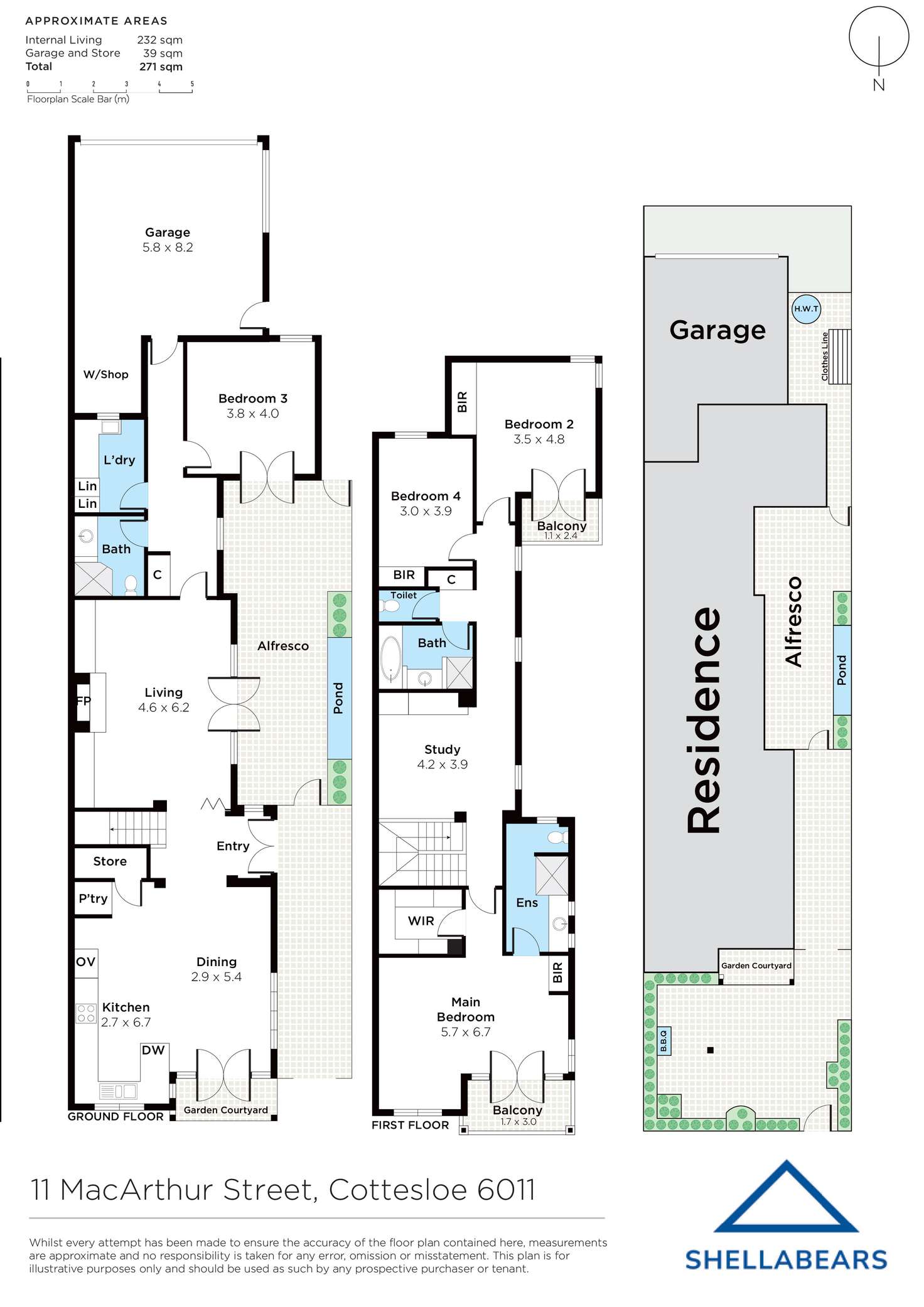Floorplan of Homely house listing, 11 MacArthur Street, Cottesloe WA 6011