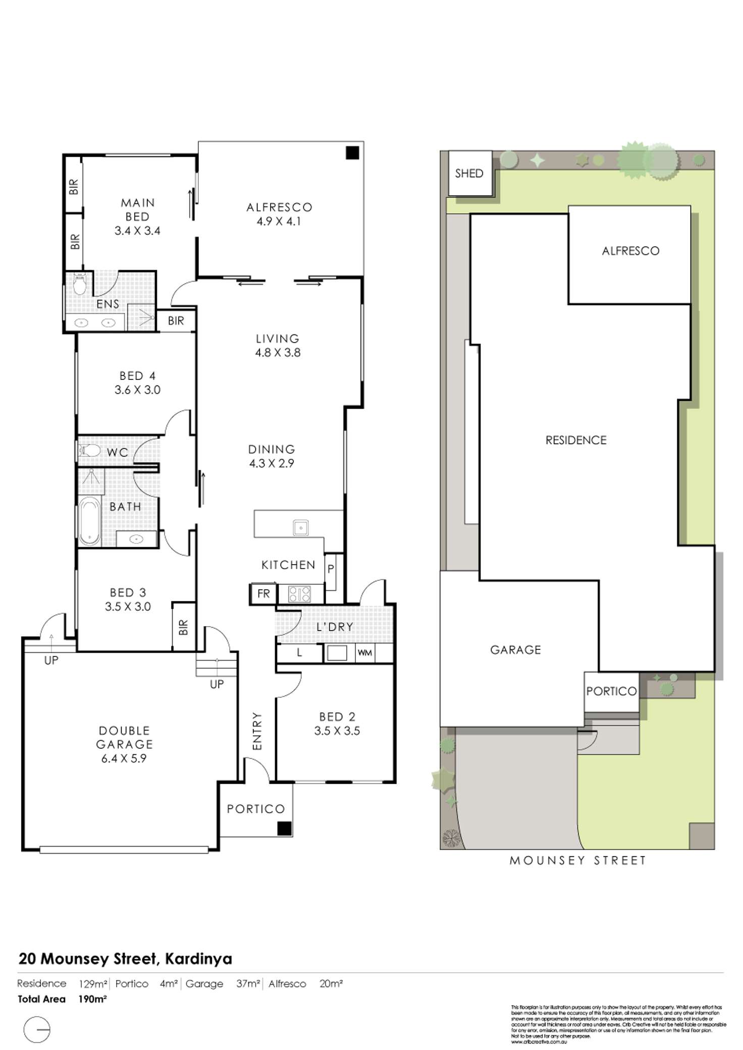 Floorplan of Homely house listing, 20 Mounsey Street, Kardinya WA 6163