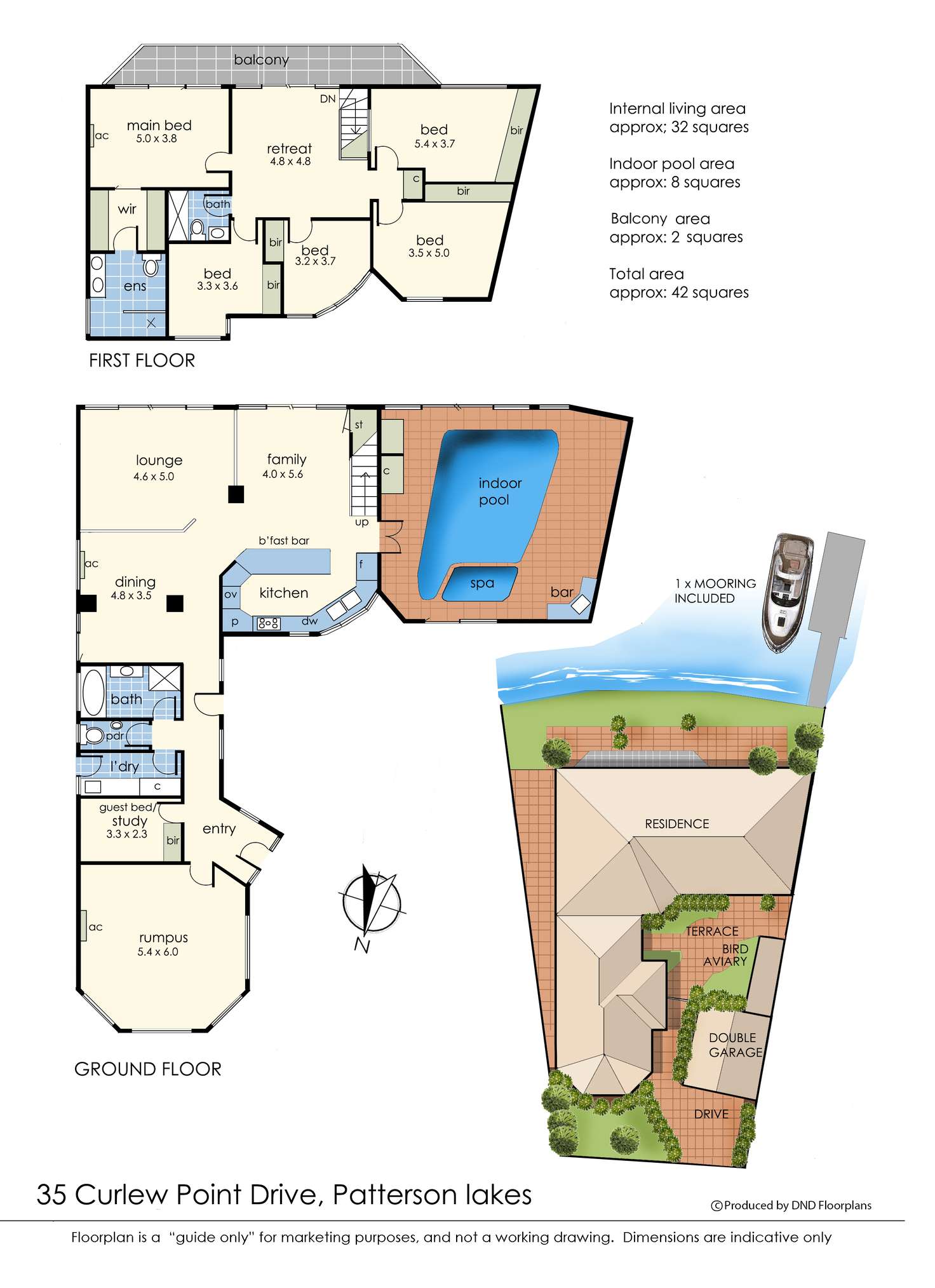 Floorplan of Homely house listing, 35 Curlew Point Drive, Patterson Lakes VIC 3197