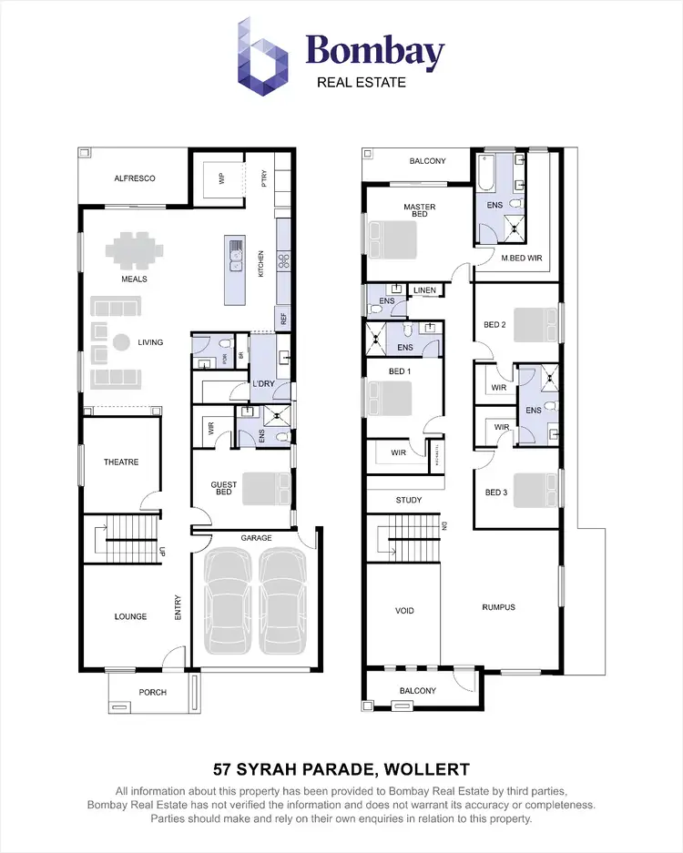 Floorplan of Homely house listing, 57 Syrah Parade, Wollert VIC 3750