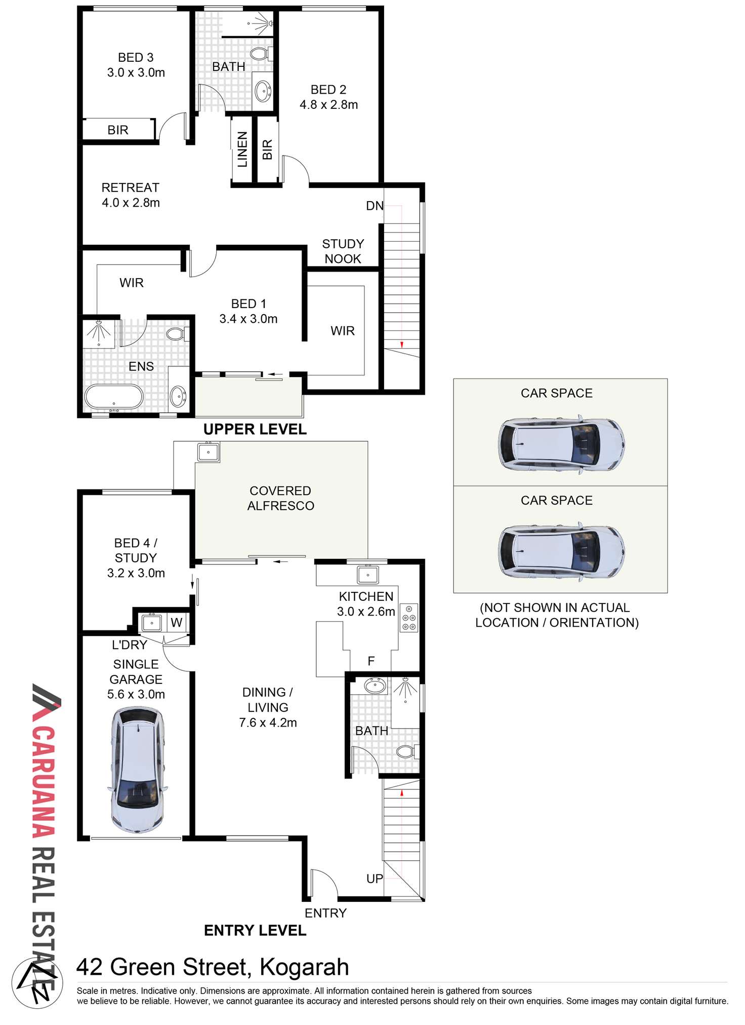 Floorplan of Homely townhouse listing, 42 Green Street, Kogarah NSW 2217