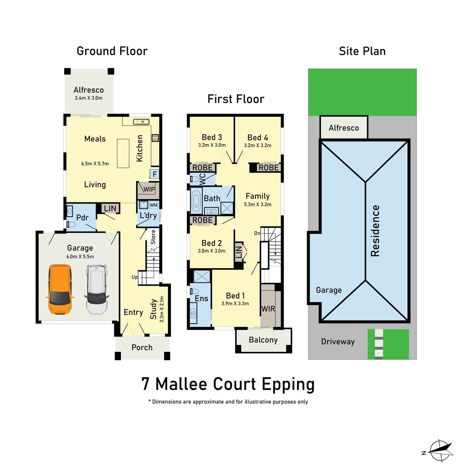 Floorplan of Homely house listing, 7 Mallee Court, Epping VIC 3076