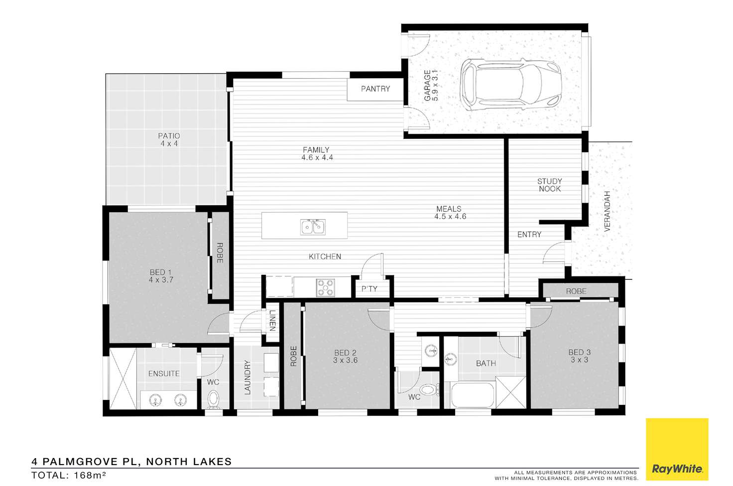Floorplan of Homely house listing, 4 Palmgrove Place, North Lakes QLD 4509