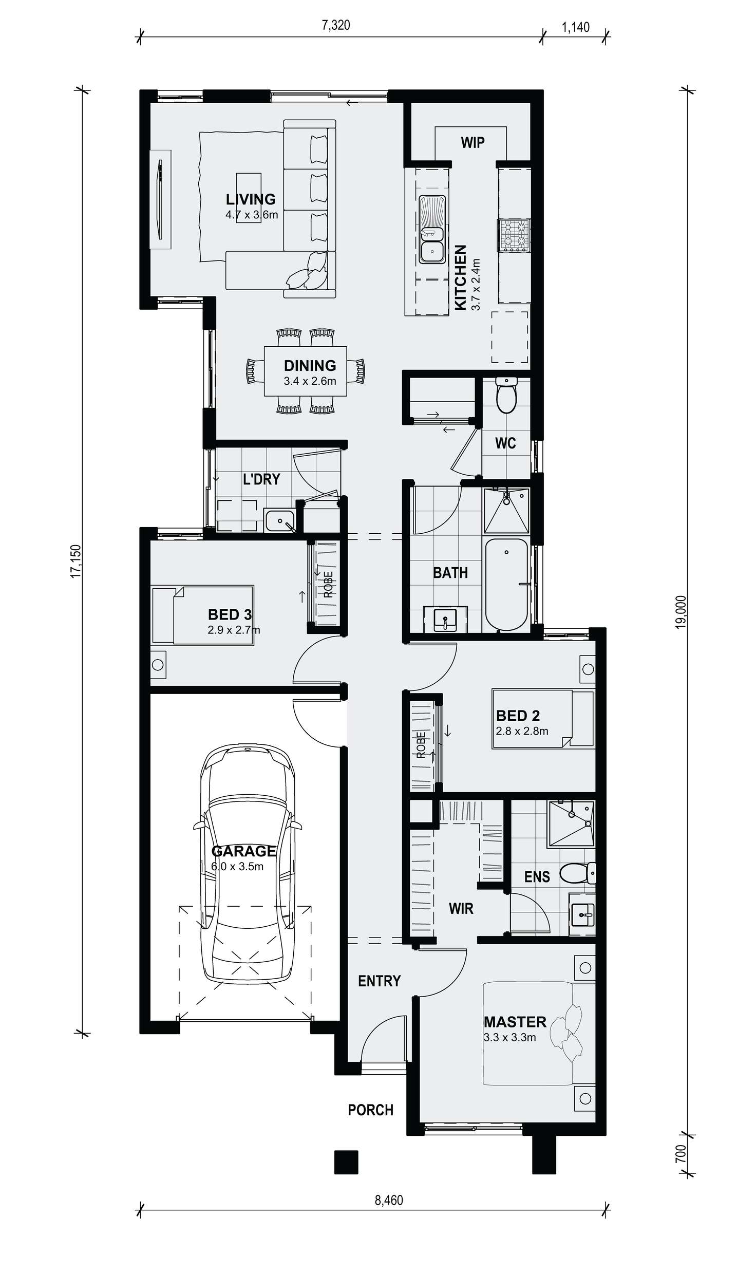 Floorplan of Homely house listing, Lot 153 Tribella Rise Estate, Wyndham Vale VIC 3024