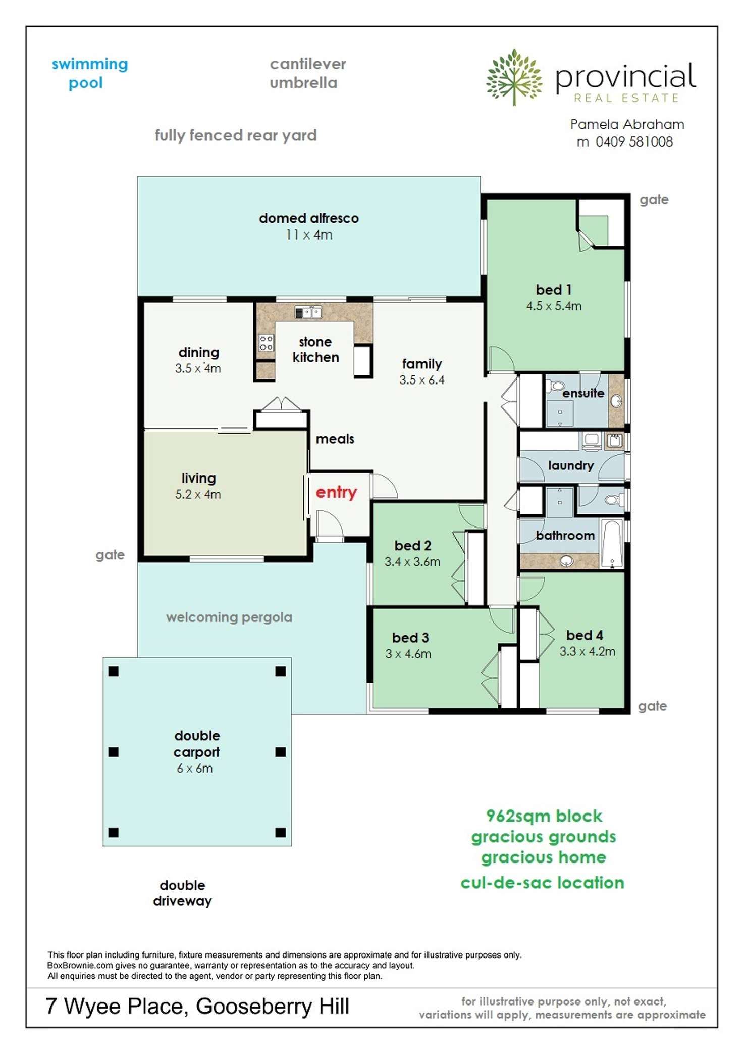 Floorplan of Homely house listing, 7 Wyee Place, Gooseberry Hill WA 6076