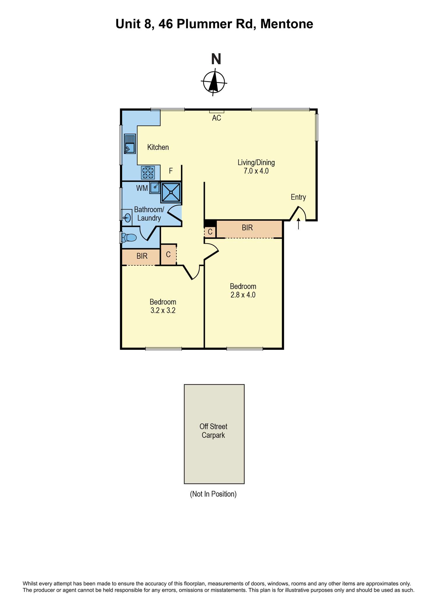 Floorplan of Homely apartment listing, 8/46 Plummer Road, Mentone VIC 3194