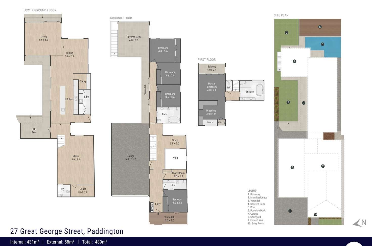 Floorplan of Homely house listing, 27 Great George Street, Paddington QLD 4064