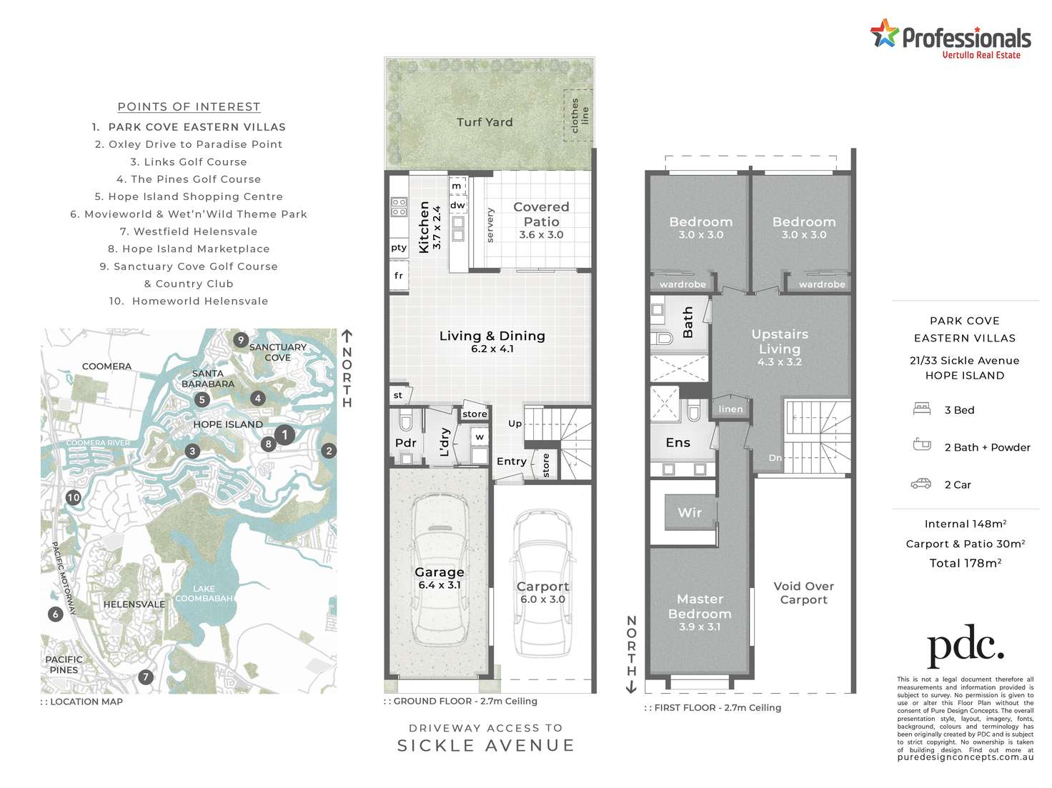 Floorplan of Homely townhouse listing, 21/33 Sickle Avenue, Hope Island QLD 4212
