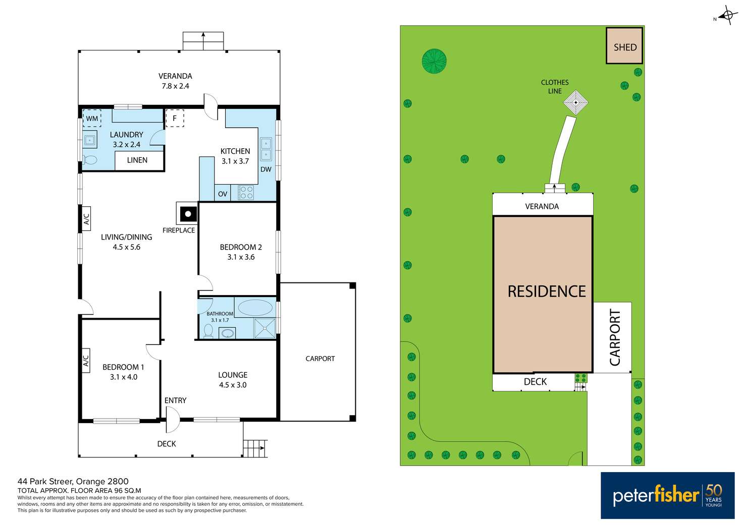 Floorplan of Homely house listing, 44 Park Street, Orange NSW 2800
