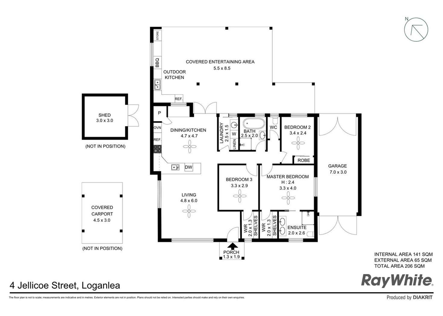 Floorplan of Homely house listing, 4 Jellicoe Street, Loganlea QLD 4131