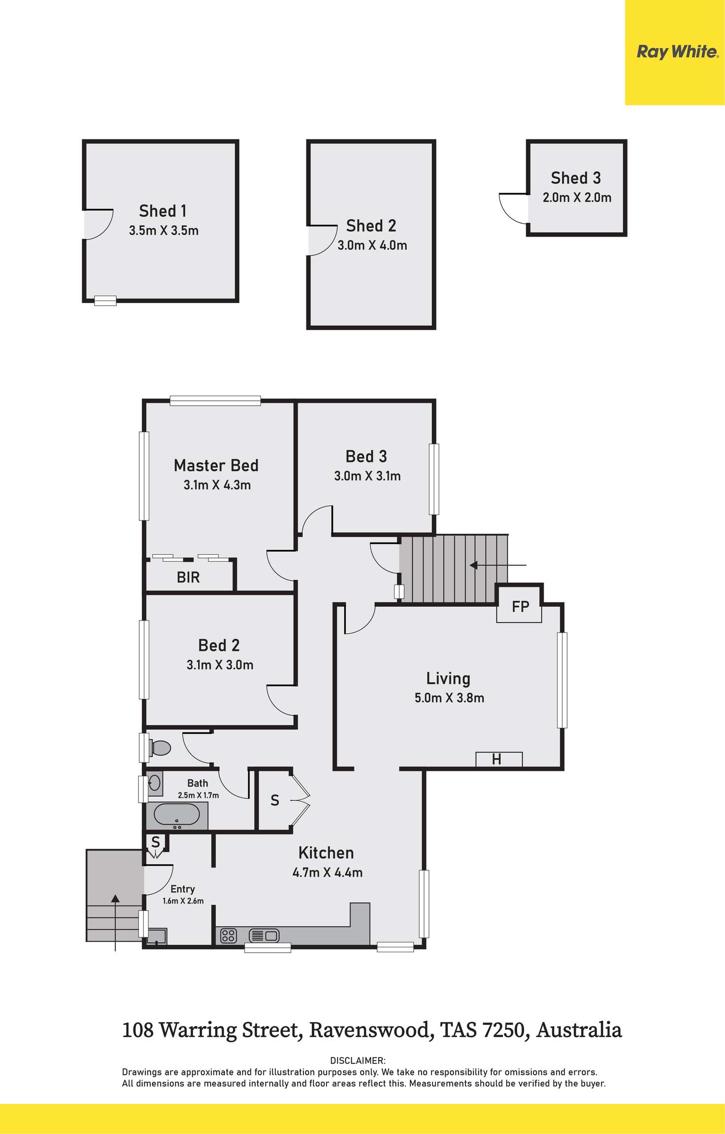 Floorplan of Homely house listing, 108 Warring Street, Ravenswood TAS 7250