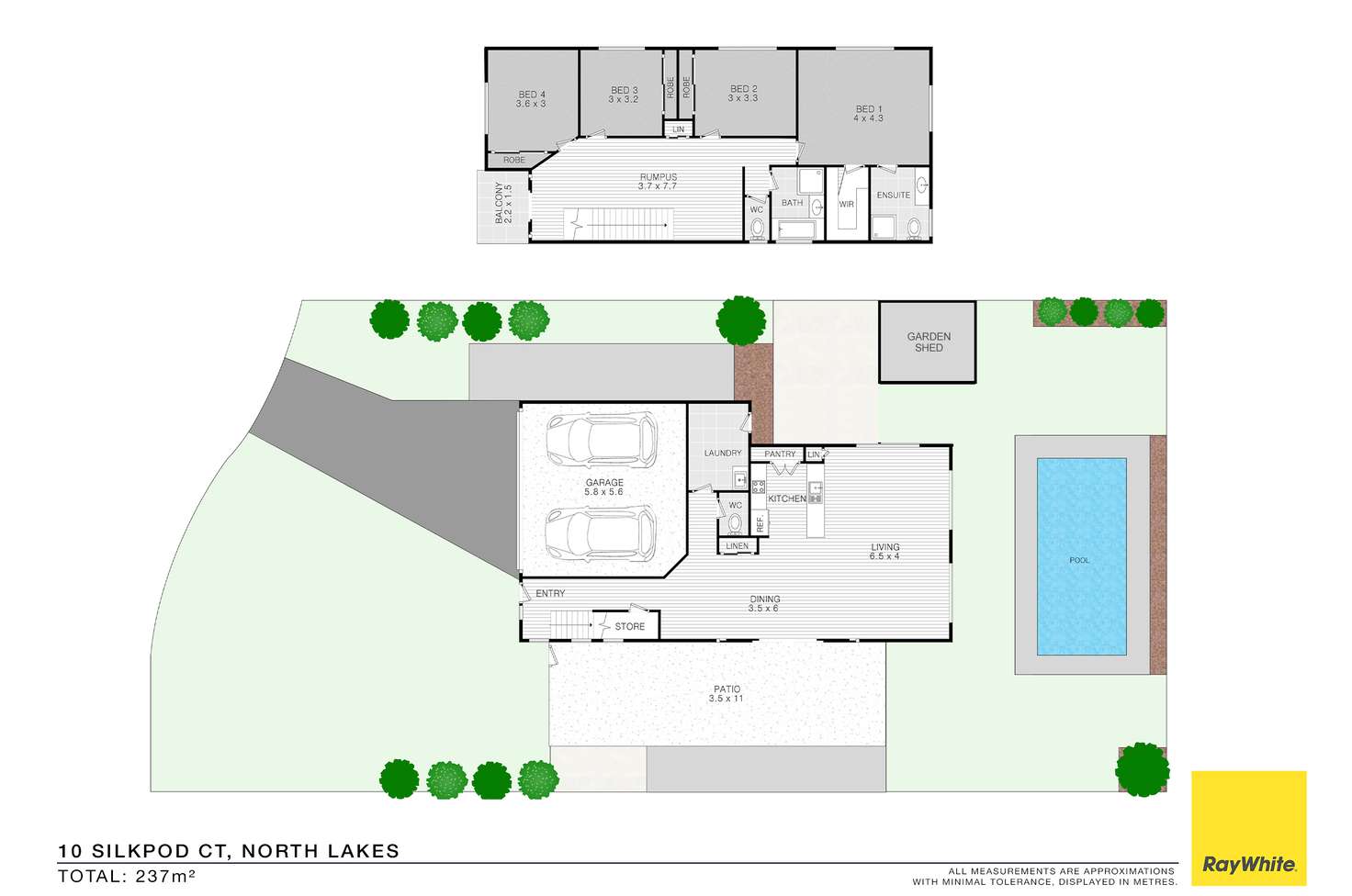 Floorplan of Homely house listing, 10 Silkpod Court, North Lakes QLD 4509