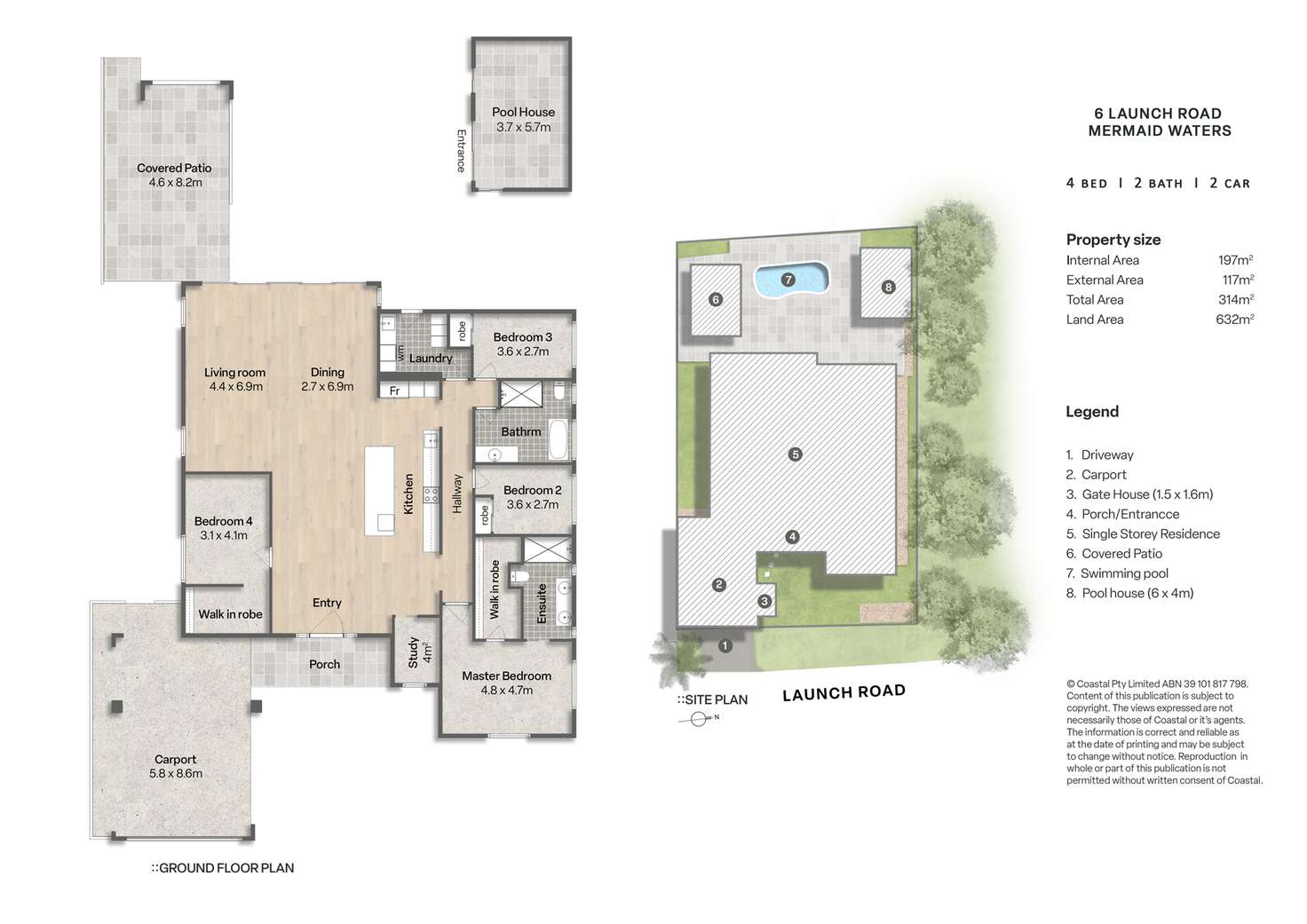 Floorplan of Homely house listing, 6 Launch Road, Mermaid Waters QLD 4218