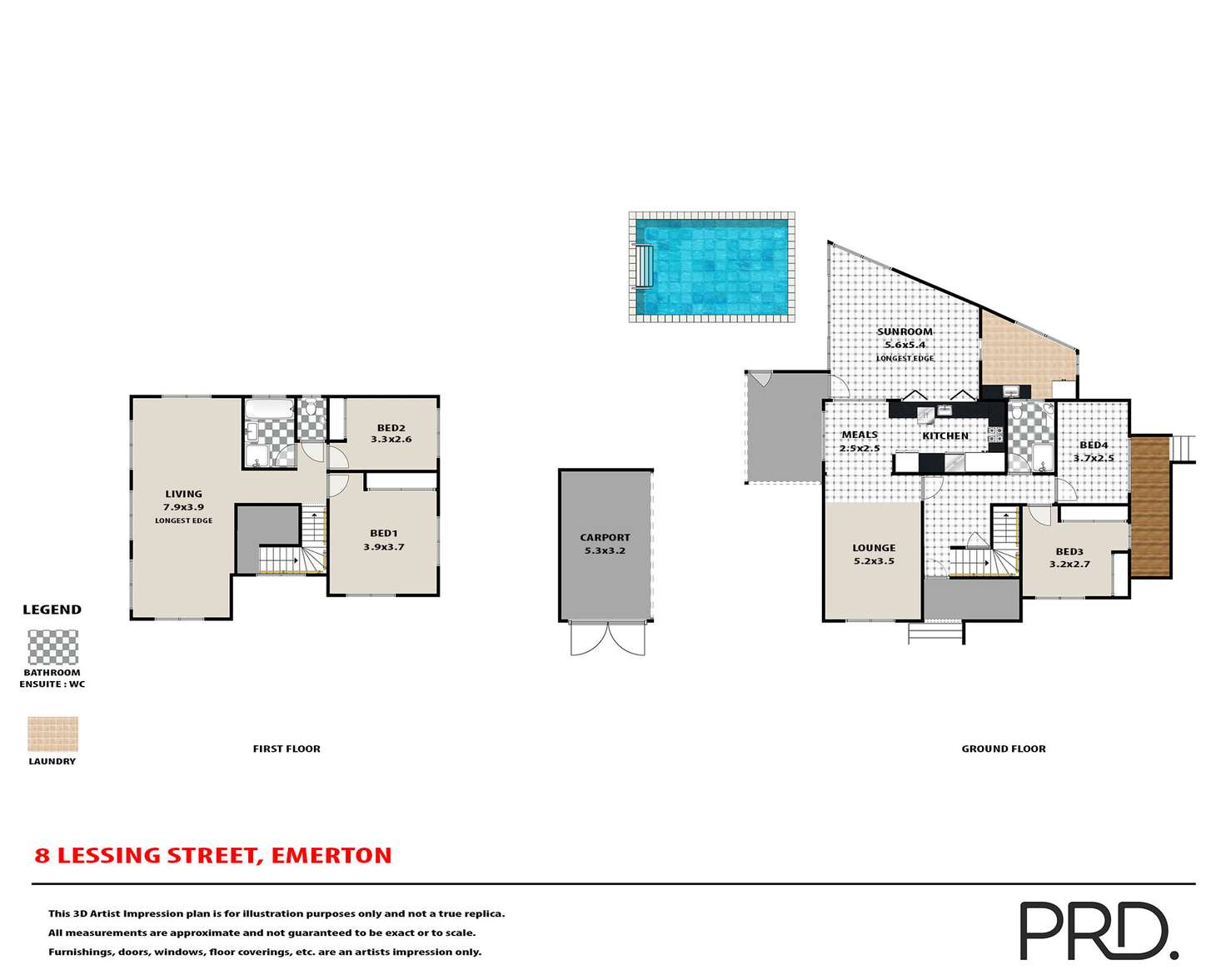 Floorplan of Homely house listing, 8 Lessing Street, Emerton NSW 2770