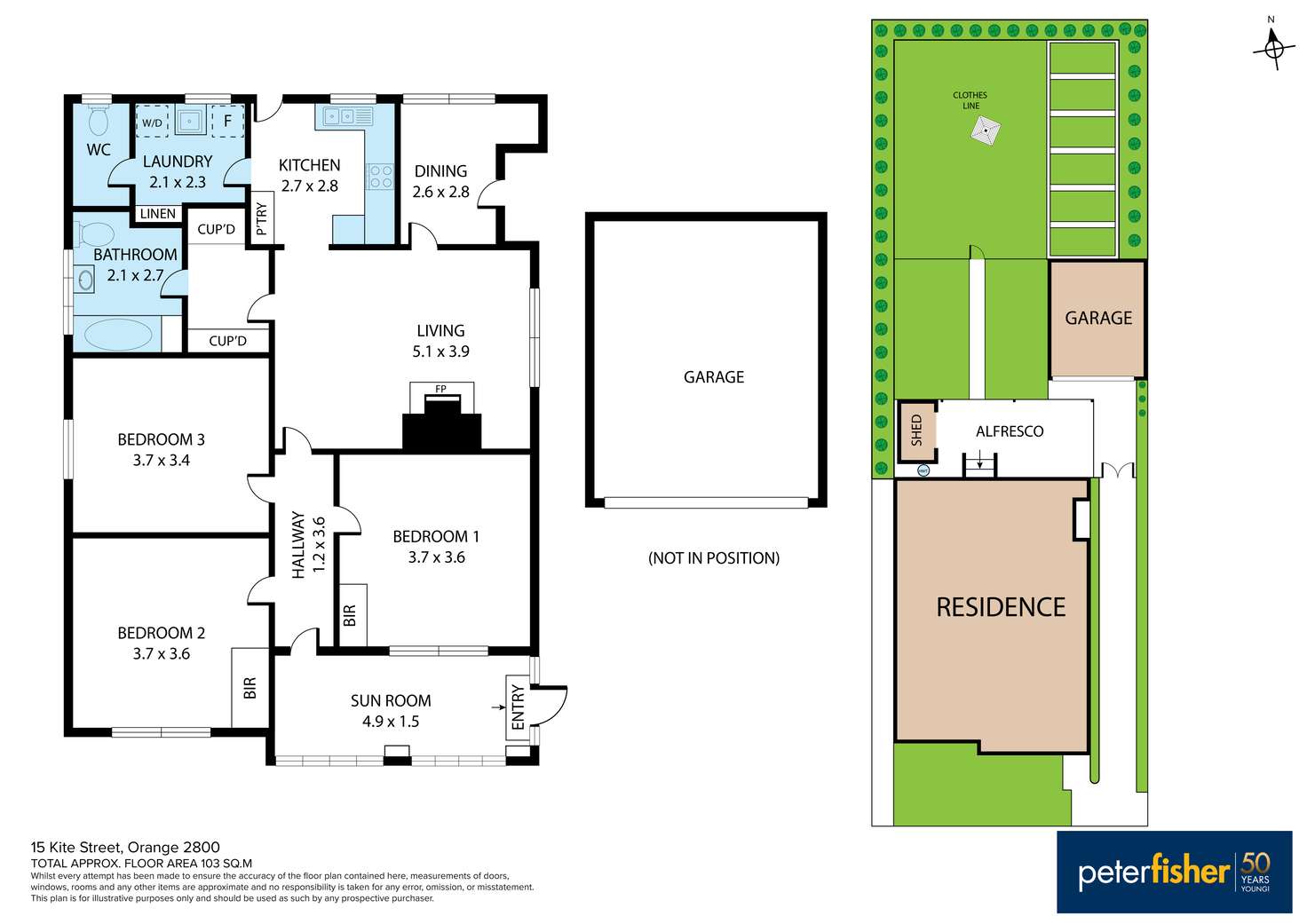 Floorplan of Homely house listing, 15 Kite Street, Orange NSW 2800