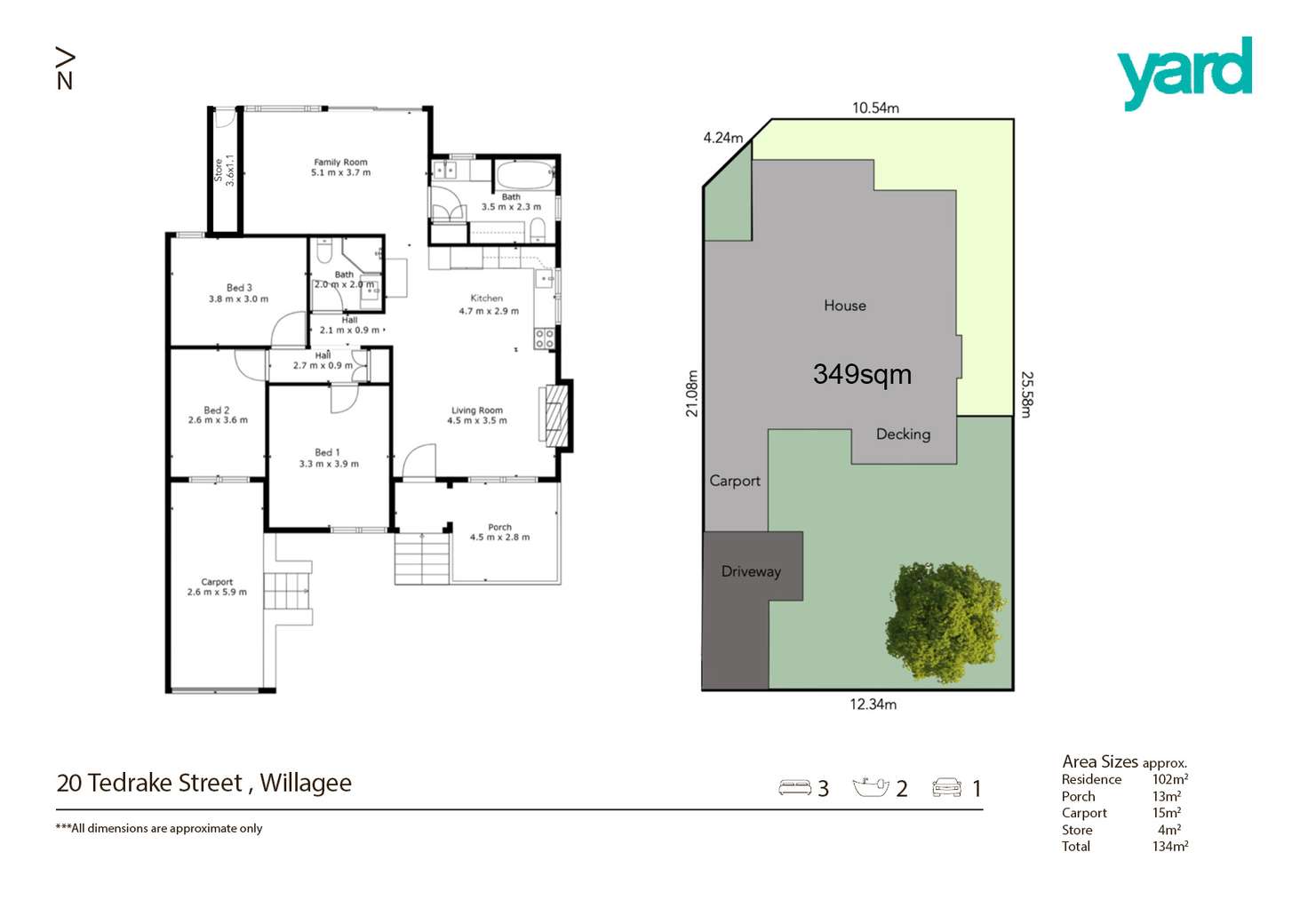 Floorplan of Homely house listing, 20 Tedrake Street, Willagee WA 6156