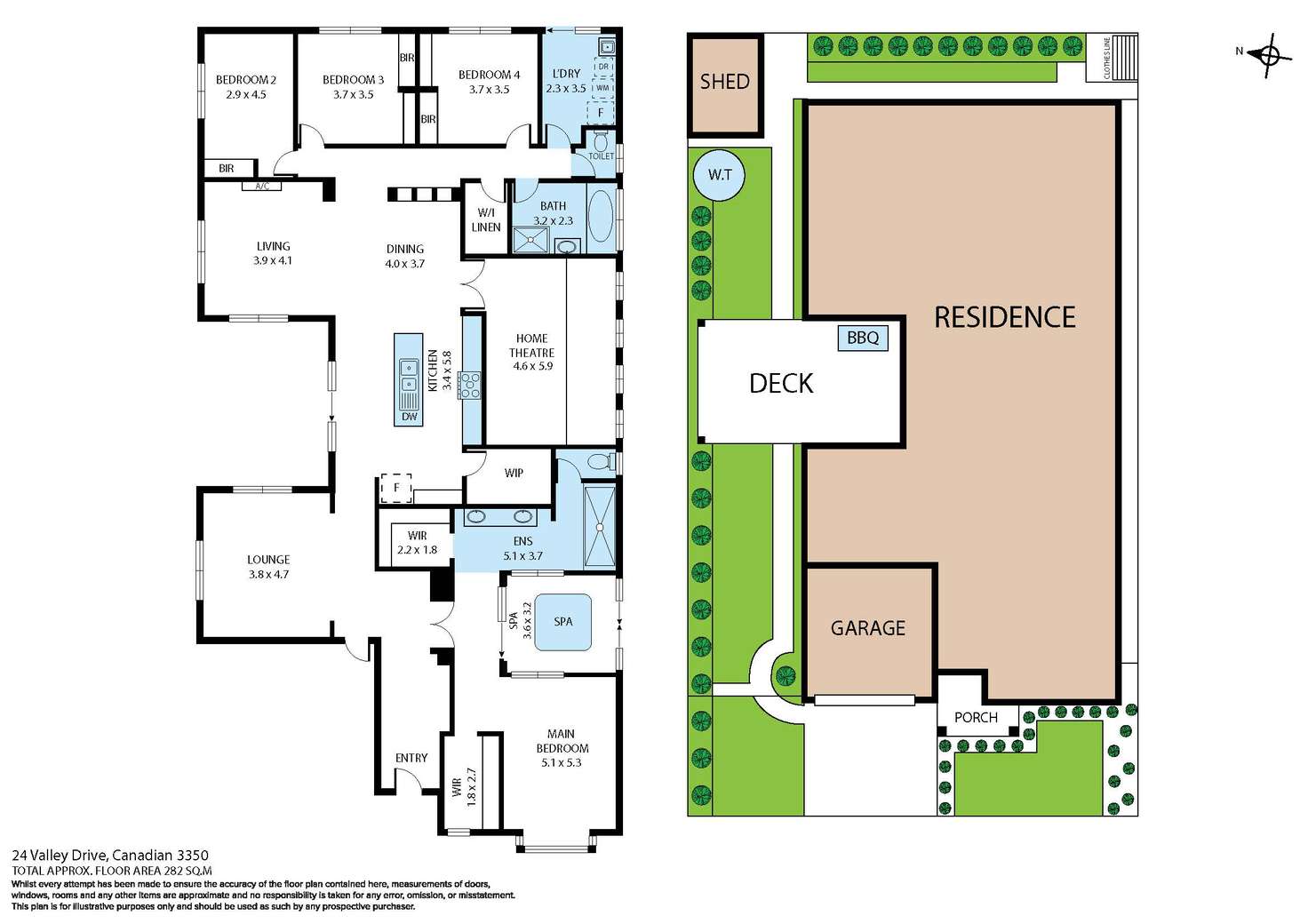 Floorplan of Homely house listing, 24 Valley Drive, Canadian VIC 3350
