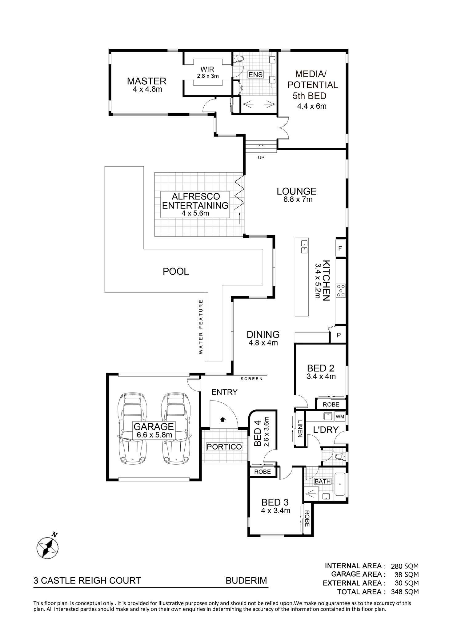 Floorplan of Homely house listing, 3 Castle Reigh Court, Buderim QLD 4556