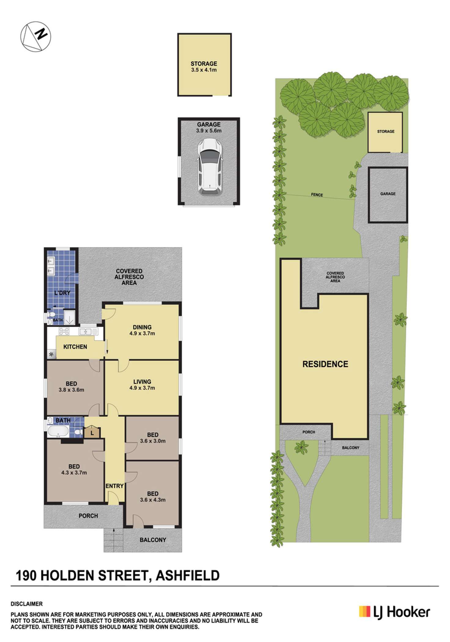 Floorplan of Homely house listing, 190 Holden Street, Ashfield NSW 2131