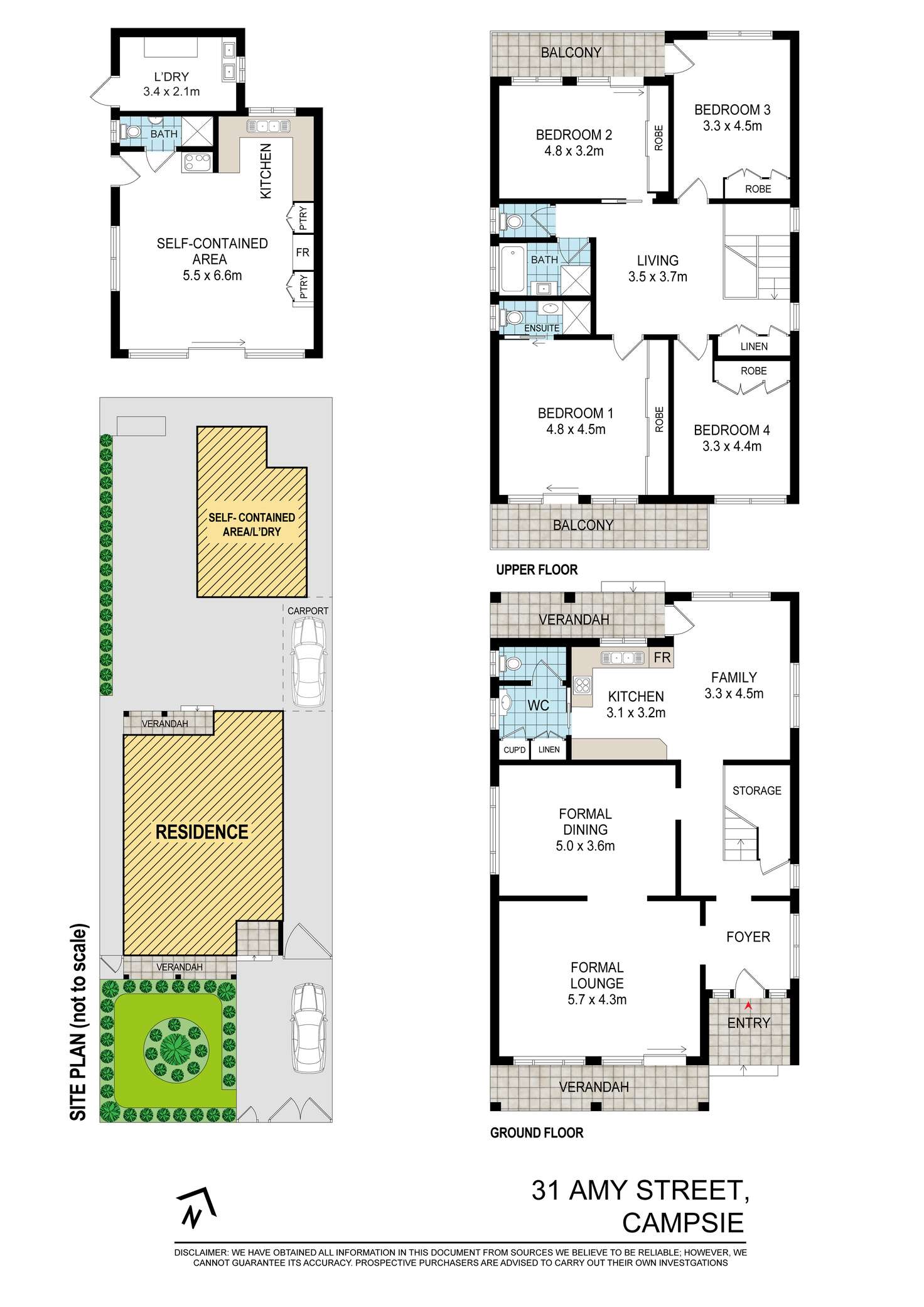 Floorplan of Homely house listing, 31 Amy Street, Campsie NSW 2194