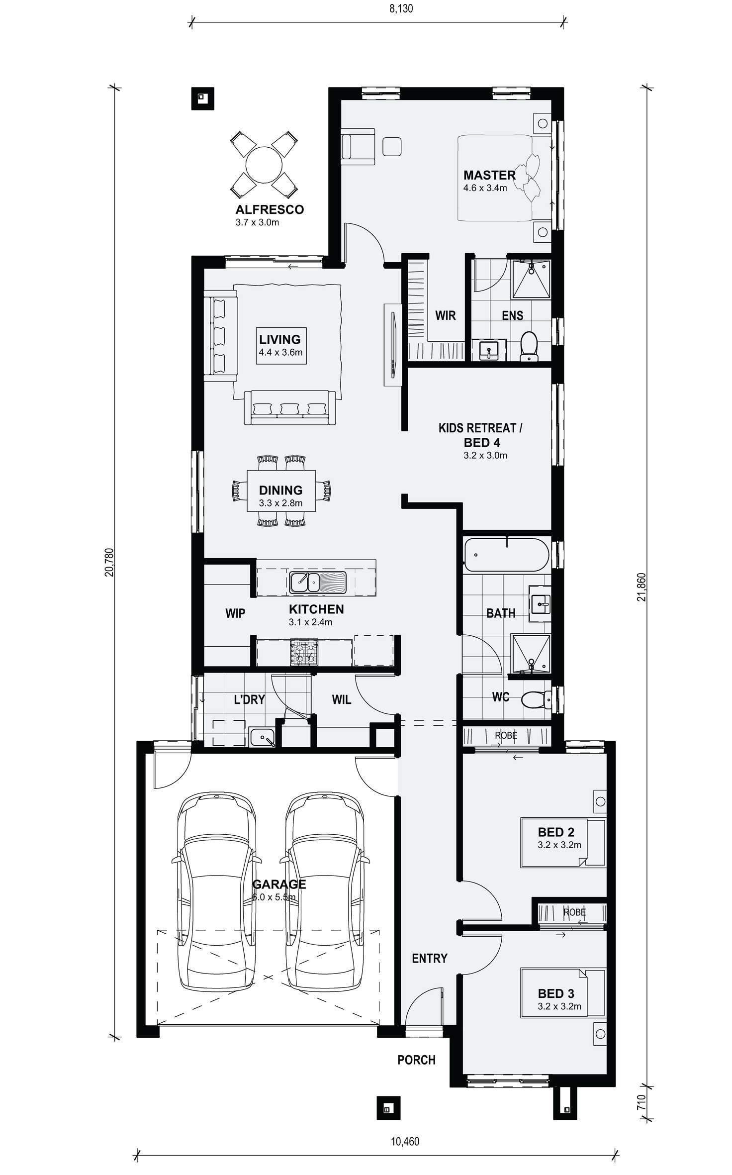 Floorplan of Homely house listing, LOT 332 MERRIFIELD ESTATE, Mickleham VIC 3064