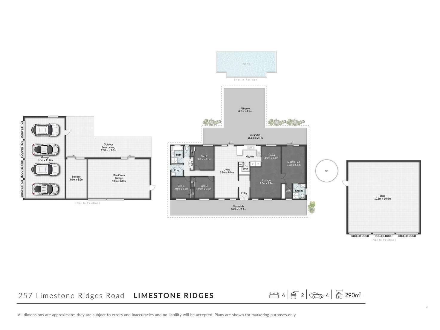Floorplan of Homely acreageSemiRural listing, 257 Limestone Ridges Road, Peak Crossing QLD 4306