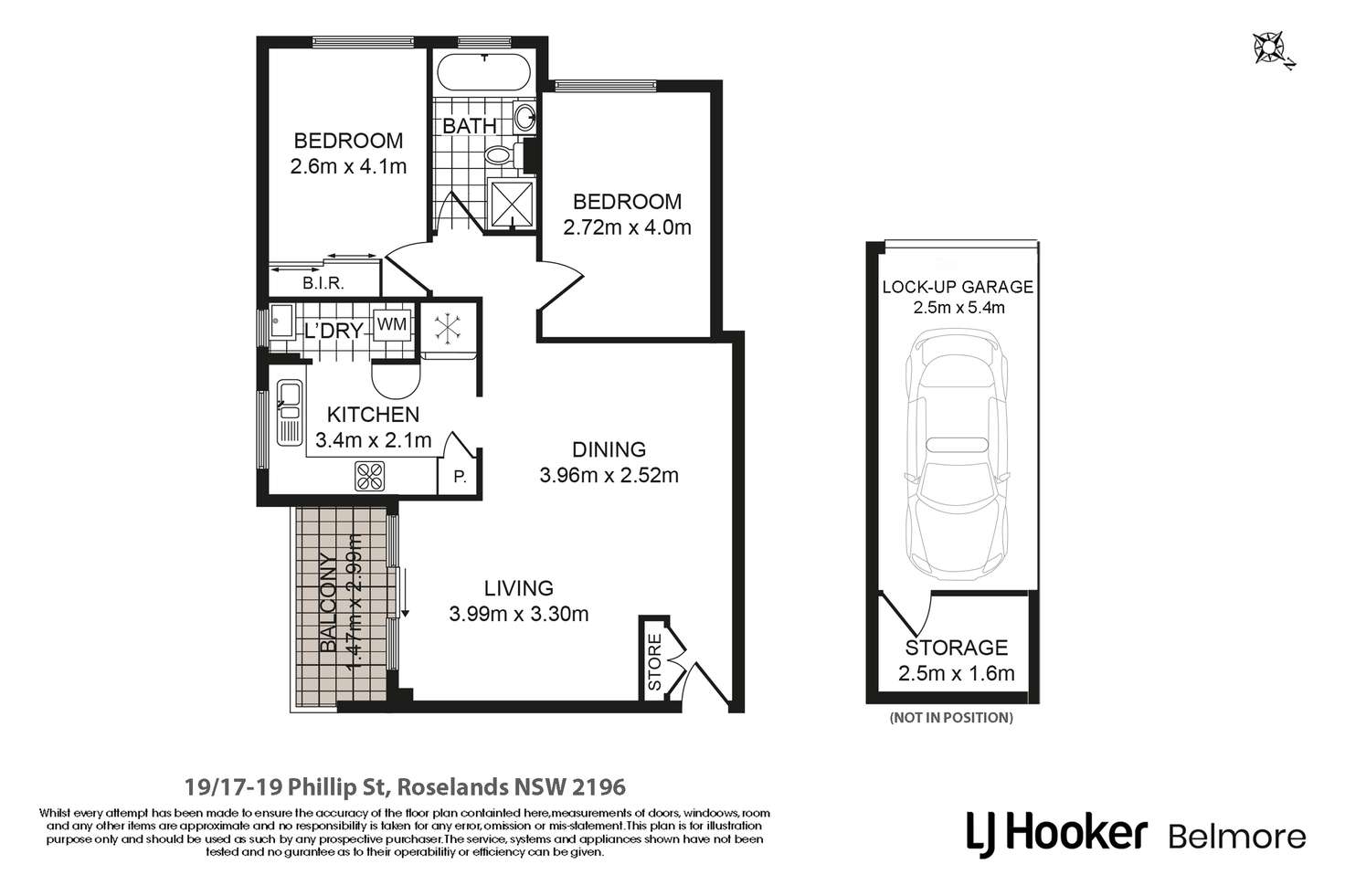 Floorplan of Homely apartment listing, 19/17-19 Phillip Street, Roselands NSW 2196