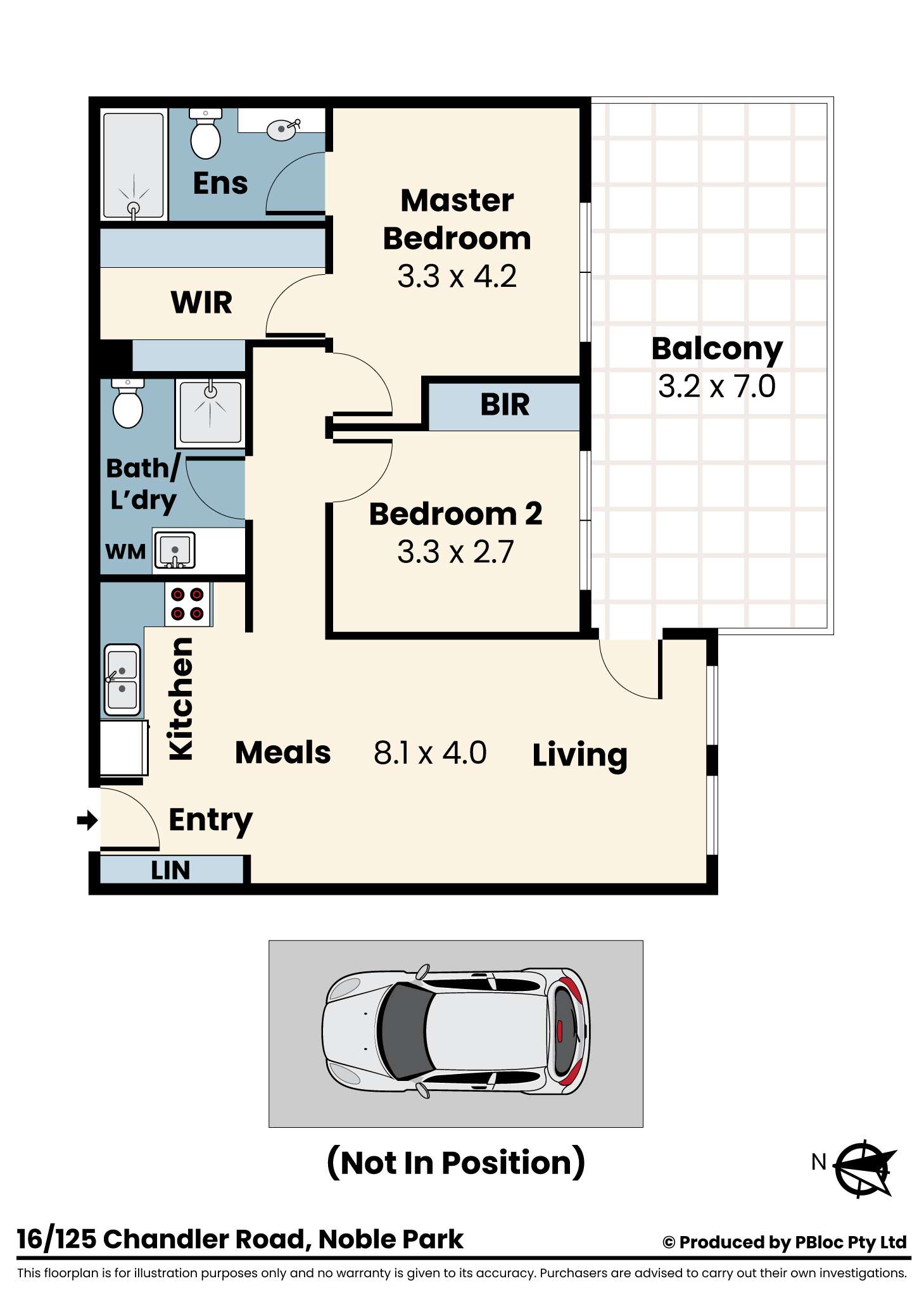 Floorplan of Homely apartment listing, 16/125 Chandler Road, Noble Park VIC 3174