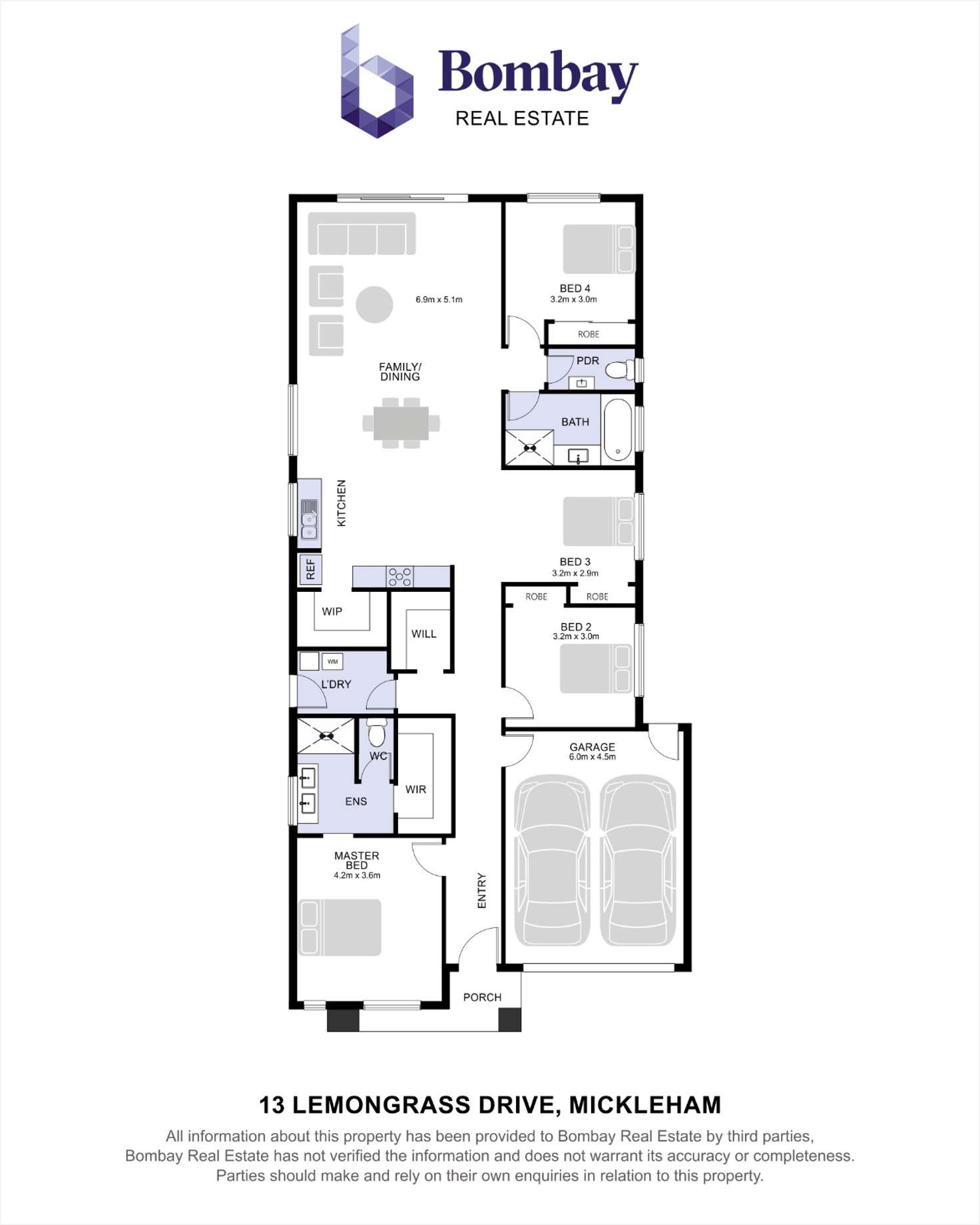 Floorplan of Homely house listing, 13 Lemongrass Drive, Mickleham VIC 3064