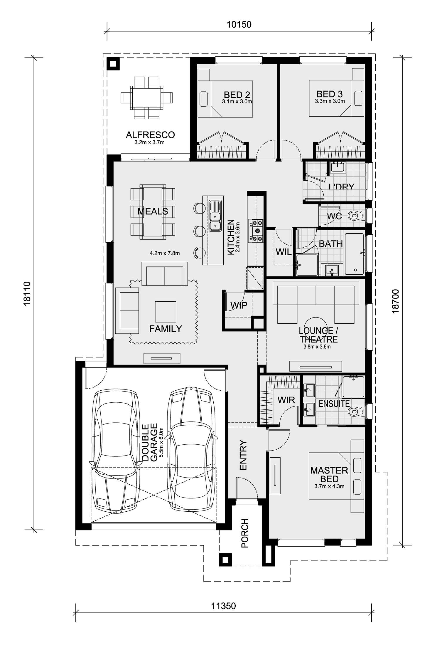 Floorplan of Homely house listing, Lot 2631 Harlem Way - Minta Estate, Berwick VIC 3806