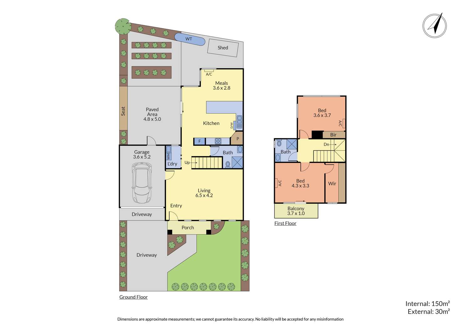 Floorplan of Homely townhouse listing, 2a Kedleston Way, Rowville VIC 3178