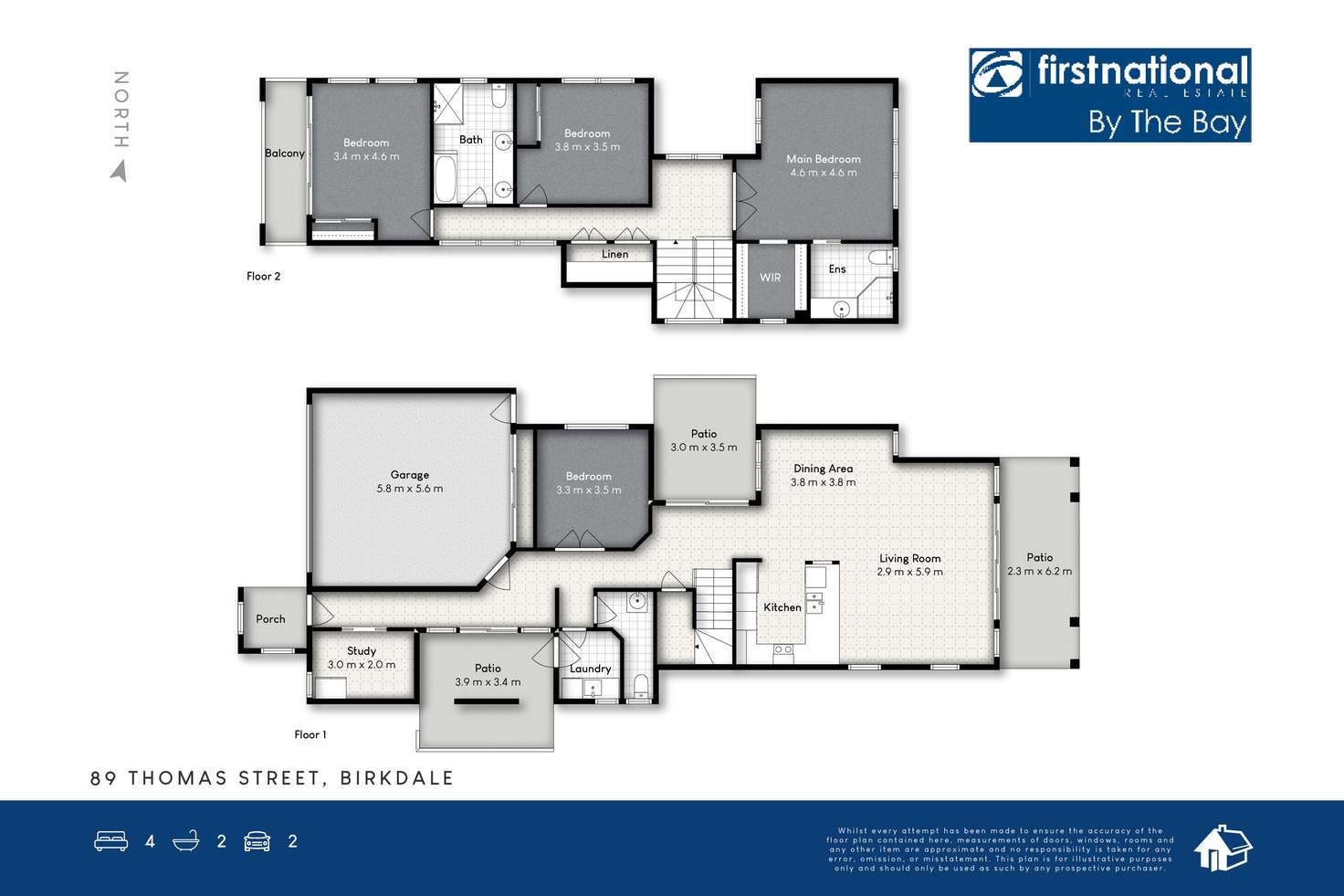 Floorplan of Homely house listing, 89 Thomas Street, Birkdale QLD 4159