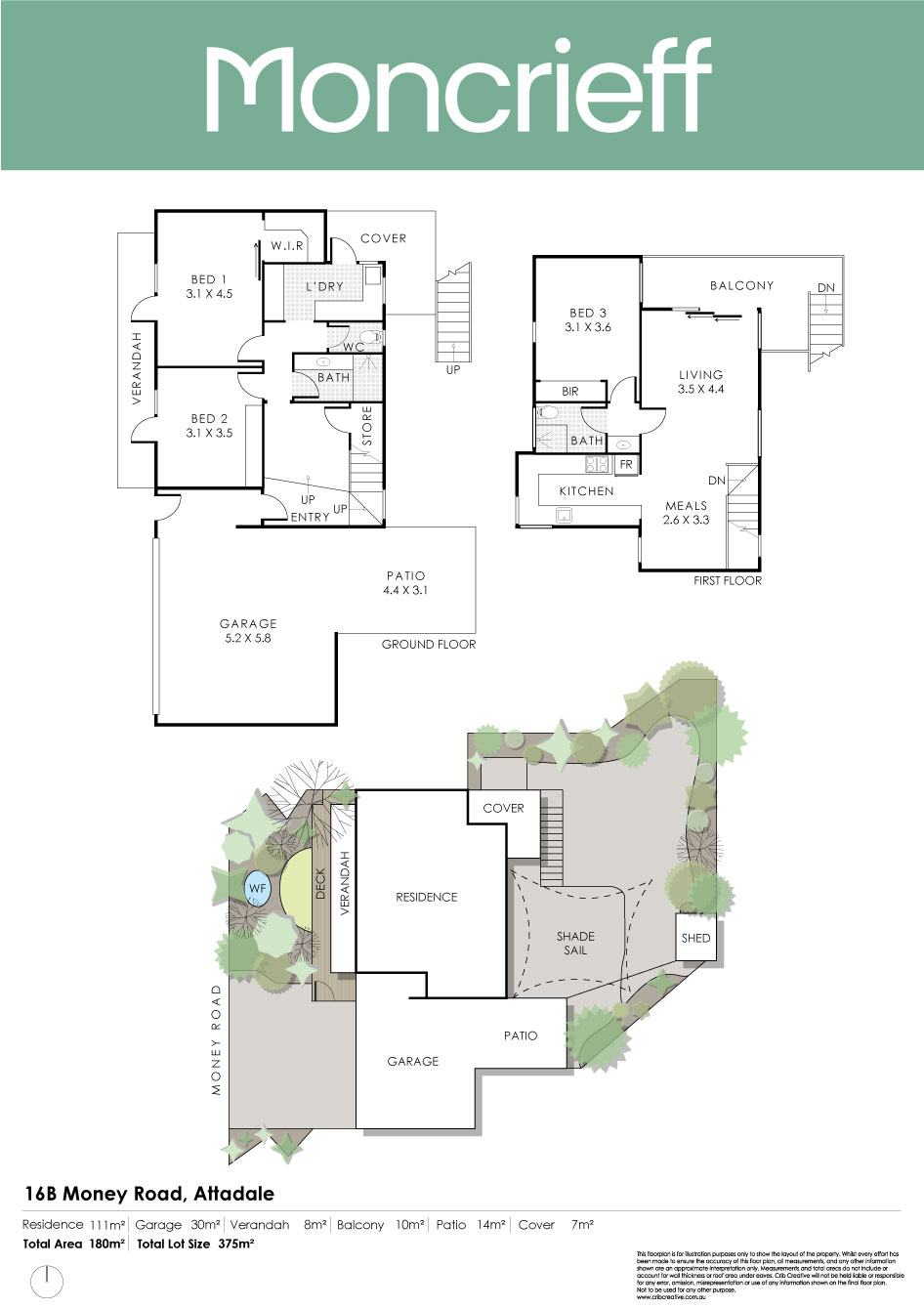 Floorplan of Homely house listing, 16B Money Road, Attadale WA 6156