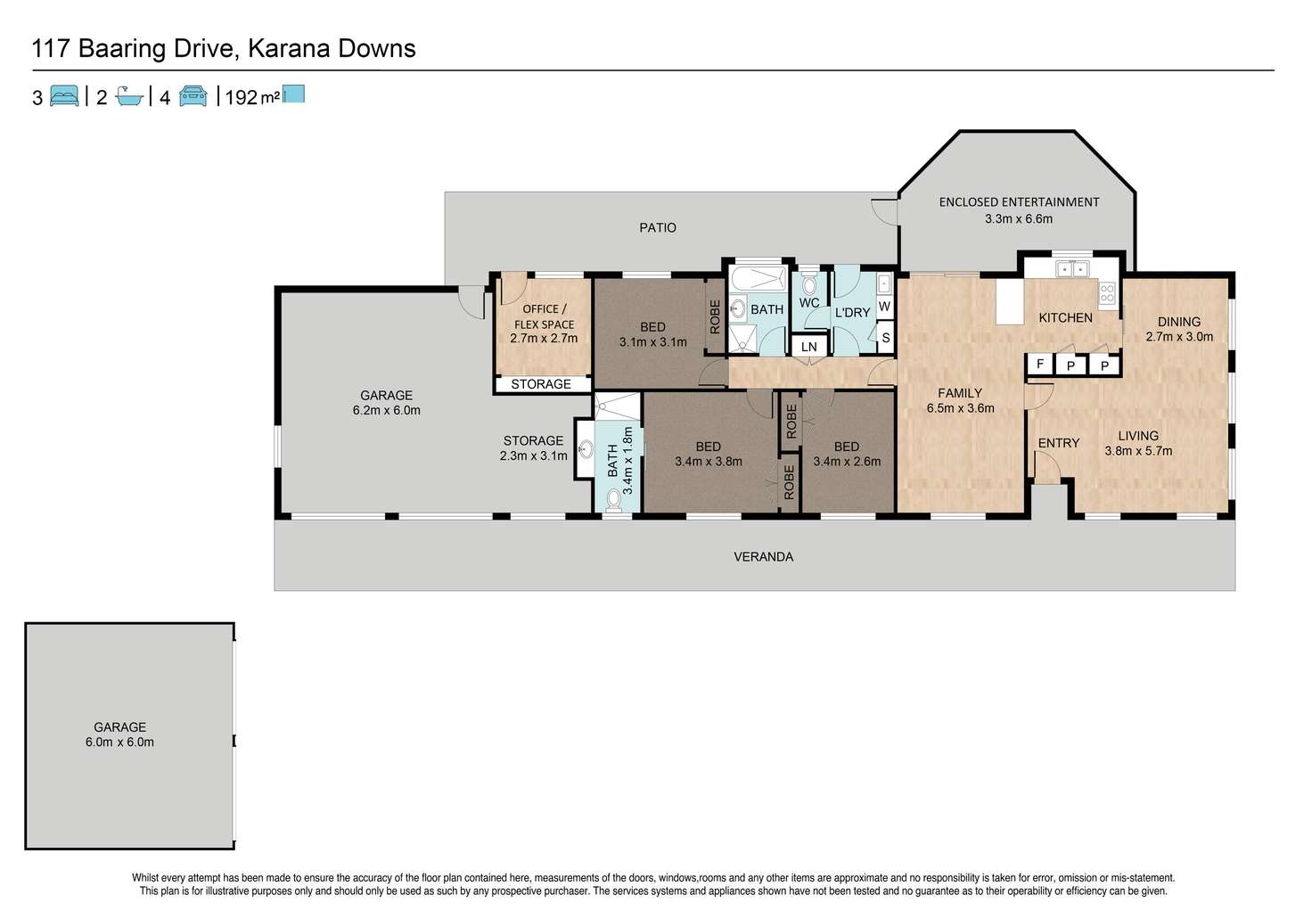 Floorplan of Homely house listing, 117 Baaring Drive, Karana Downs QLD 4306