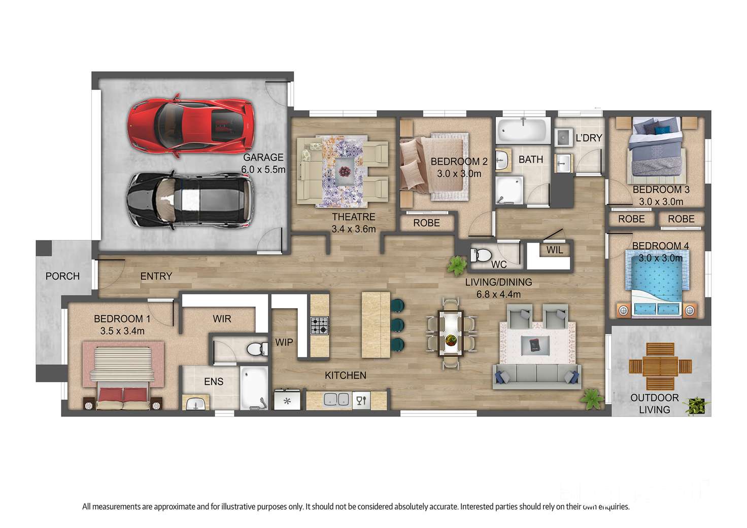 Floorplan of Homely house listing, 55 Danube Road, Truganina VIC 3029