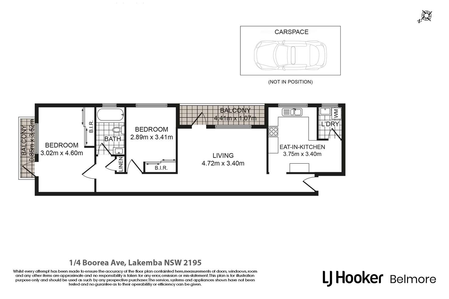 Floorplan of Homely apartment listing, 1/4 Boorea Avenue, Lakemba NSW 2195