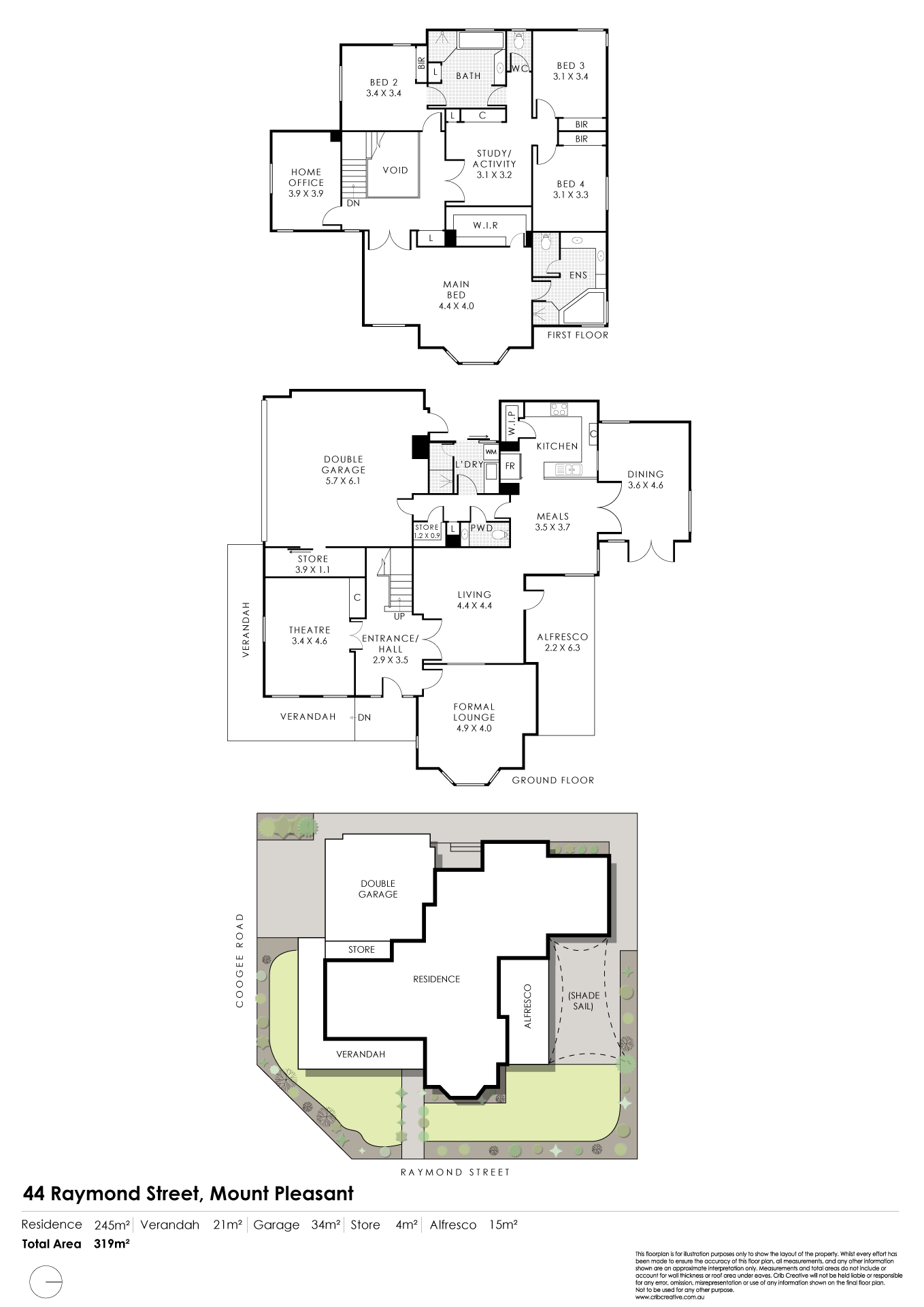 Floorplan of Homely house listing, 44 Raymond Street, Mount Pleasant WA 6153