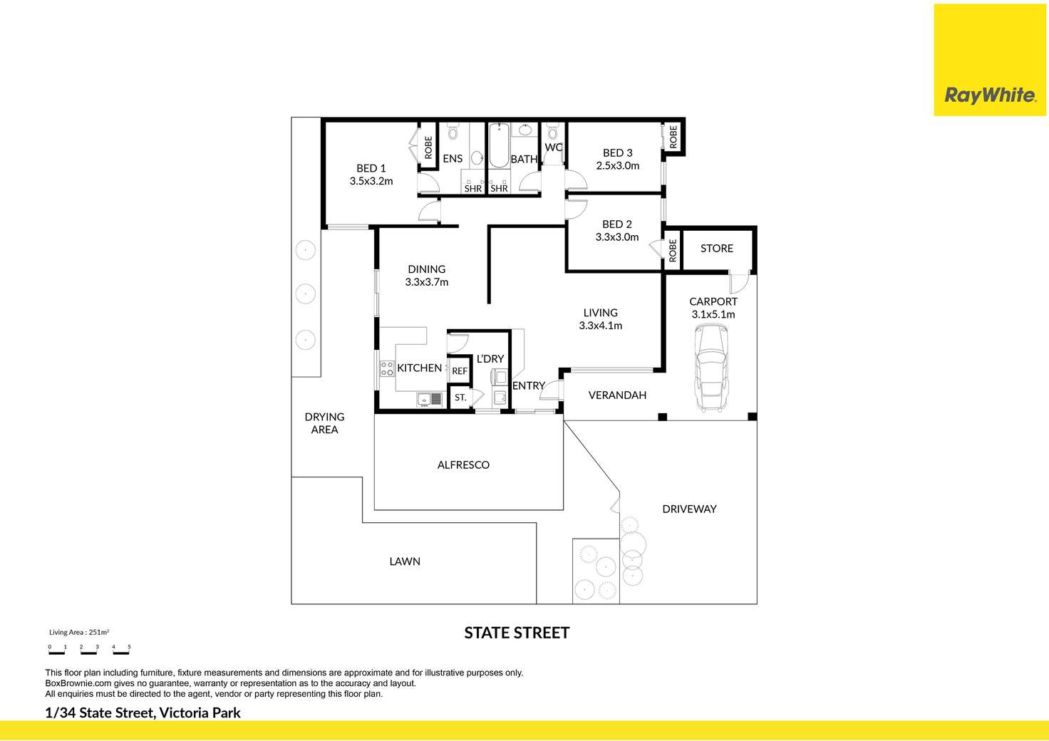 Floorplan of Homely villa listing, 1/34 State Street, Victoria Park WA 6100