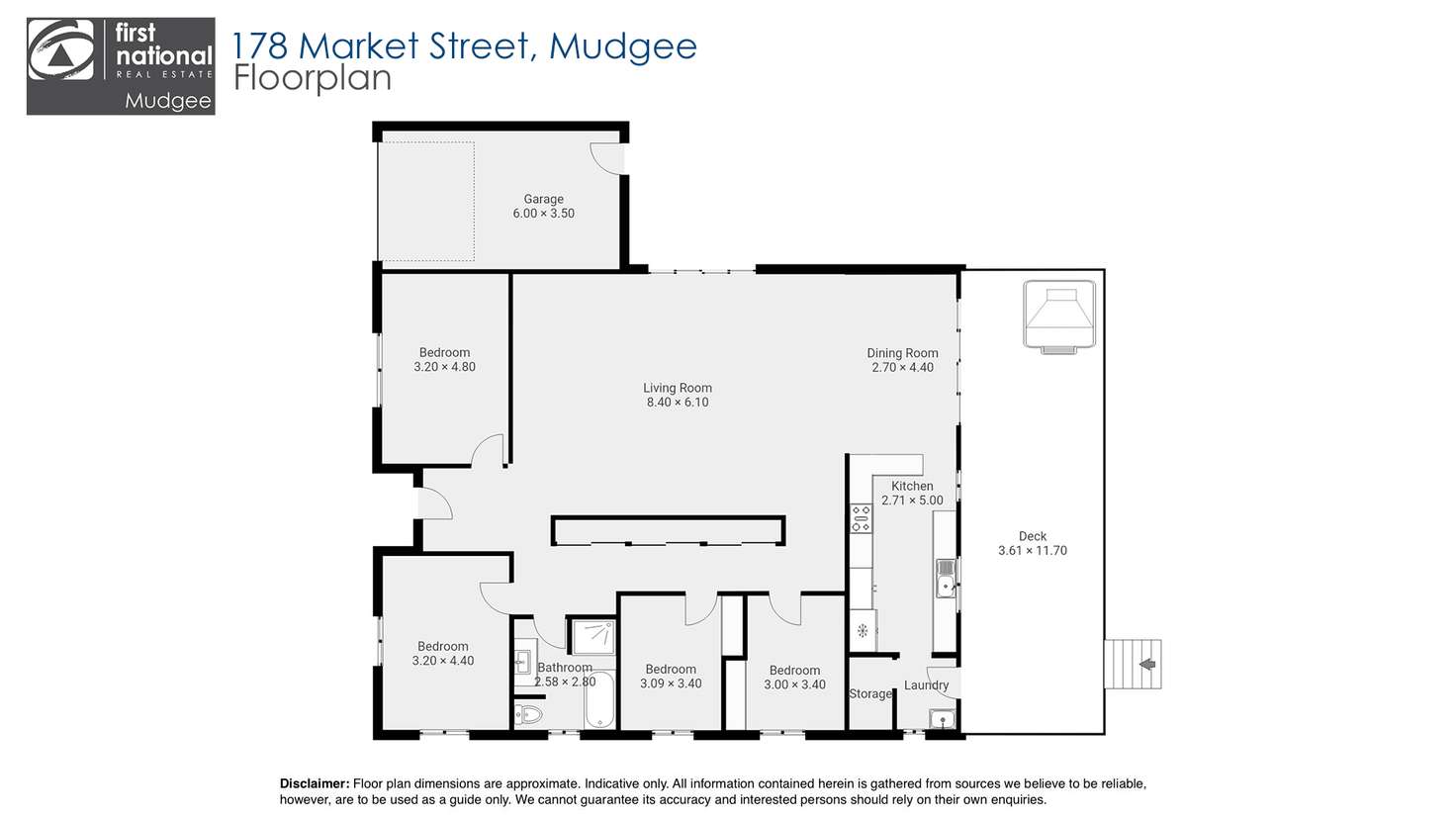 Floorplan of Homely house listing, 178 Market Street, Mudgee NSW 2850