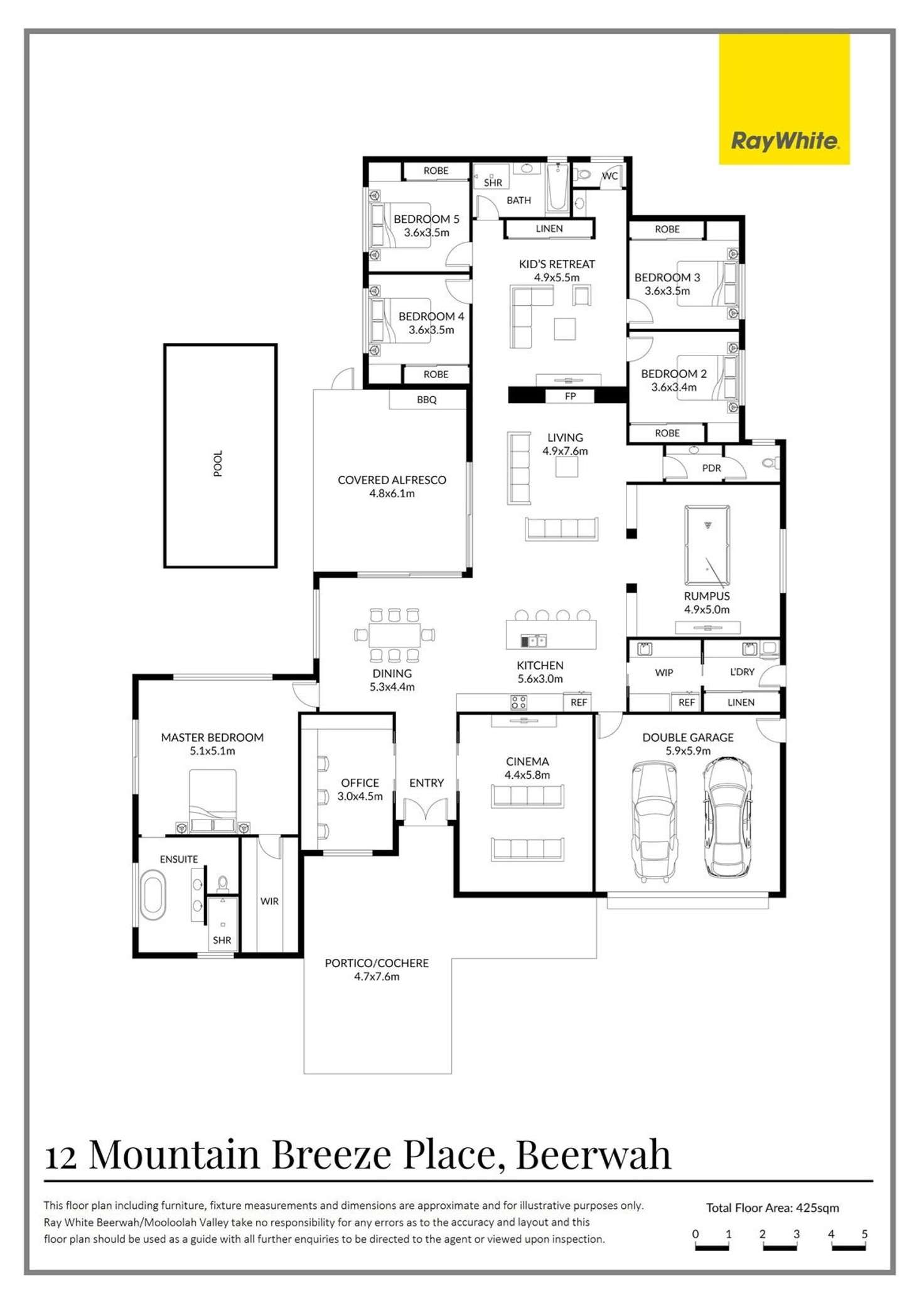 Floorplan of Homely house listing, 12 Mountain Breeze Place, Beerwah QLD 4519