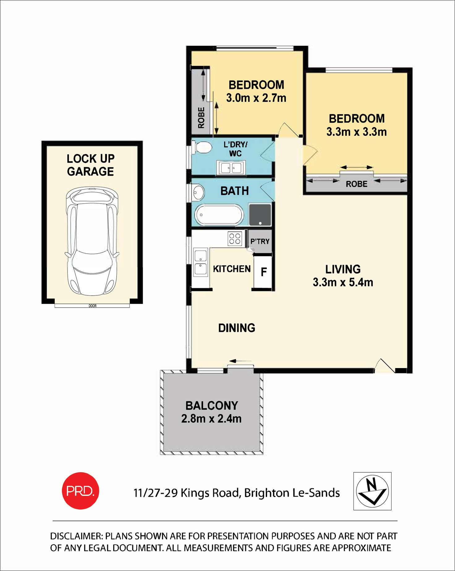 Floorplan of Homely apartment listing, 11/27-29 Kings Road, Brighton-Le-Sands NSW 2216