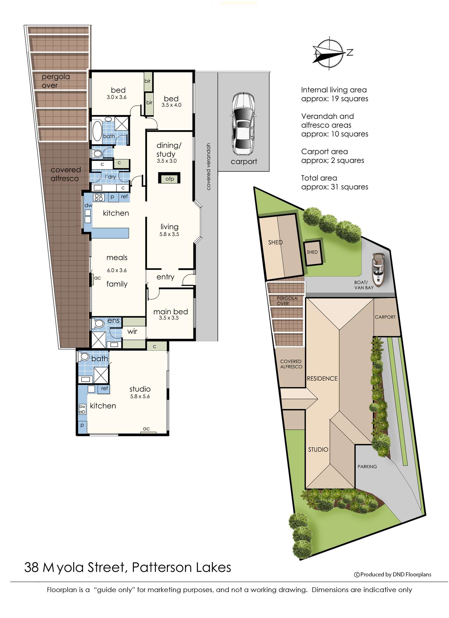 Floorplan of Homely house listing, 38 Myola Street, Patterson Lakes VIC 3197