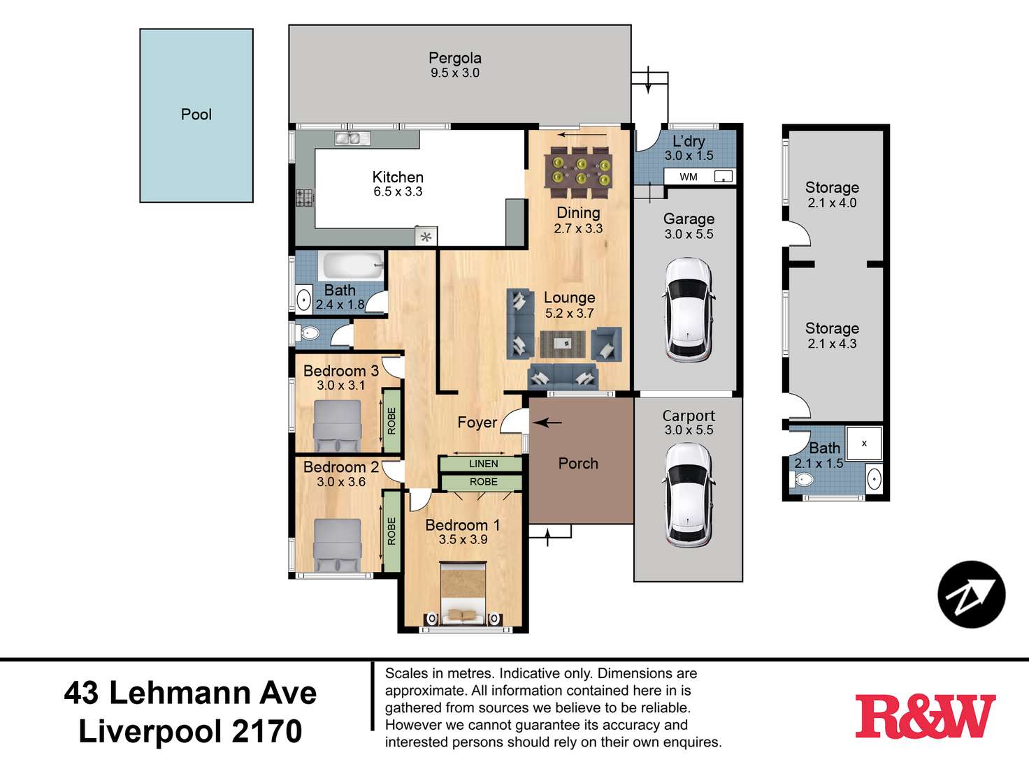 Floorplan of Homely house listing, 43 Lehmann Avenue, Liverpool NSW 2170