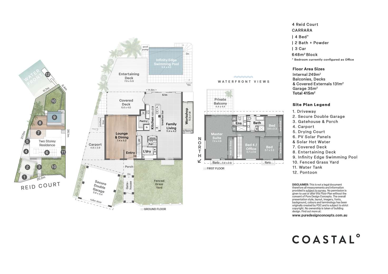 Floorplan of Homely house listing, 4 Reid Court, Carrara QLD 4211
