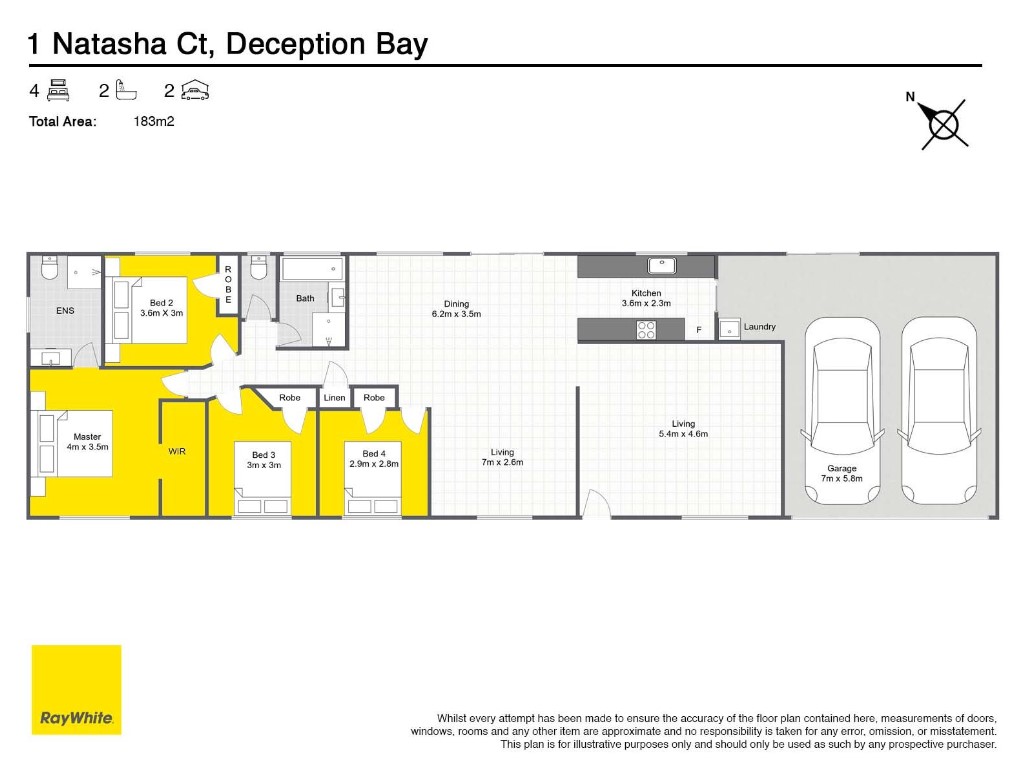 Floorplan of Homely house listing, 1 Natasha Court, Deception Bay QLD 4508